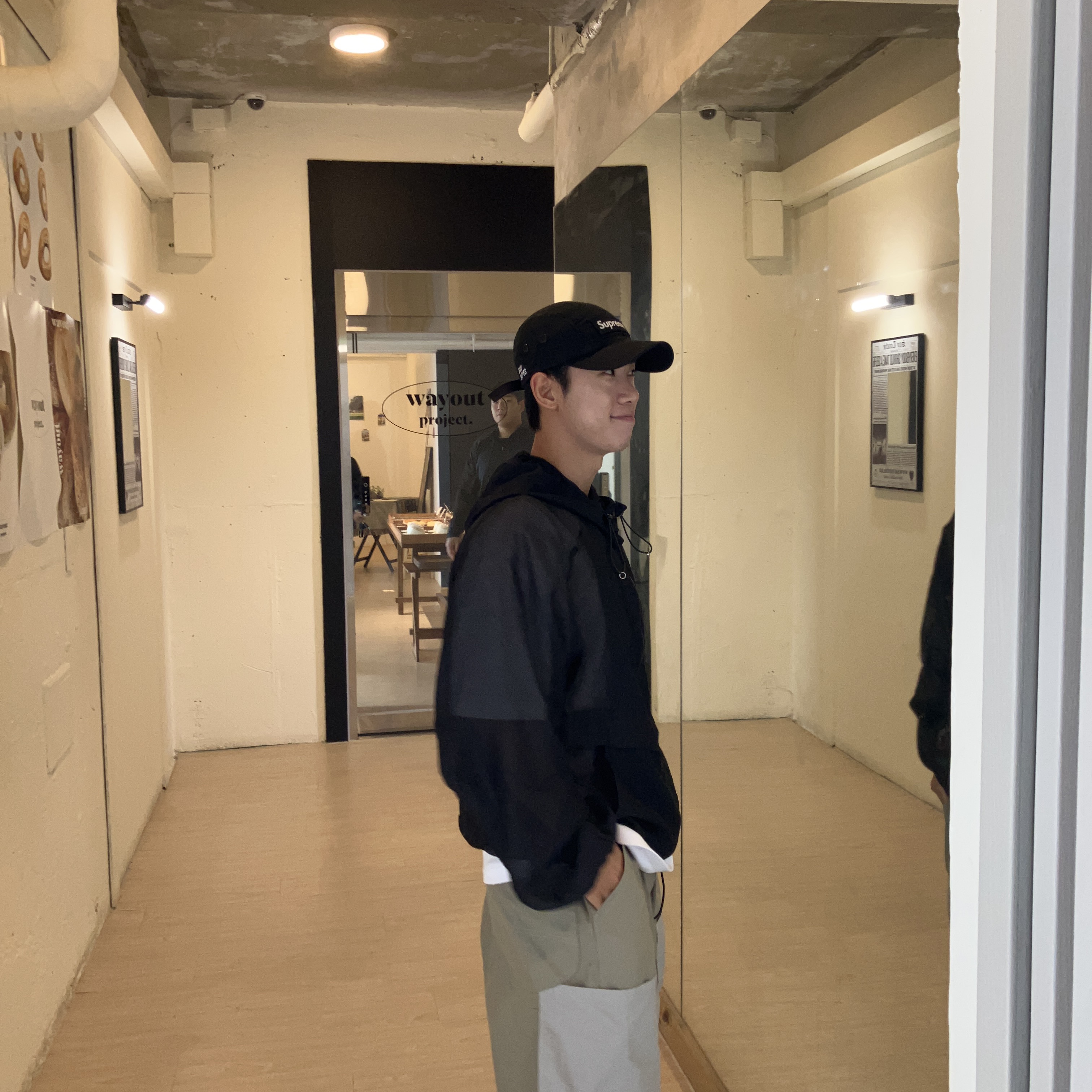 Supreme Military Camp Cap Black - 22FW 착용 스타일 - 2