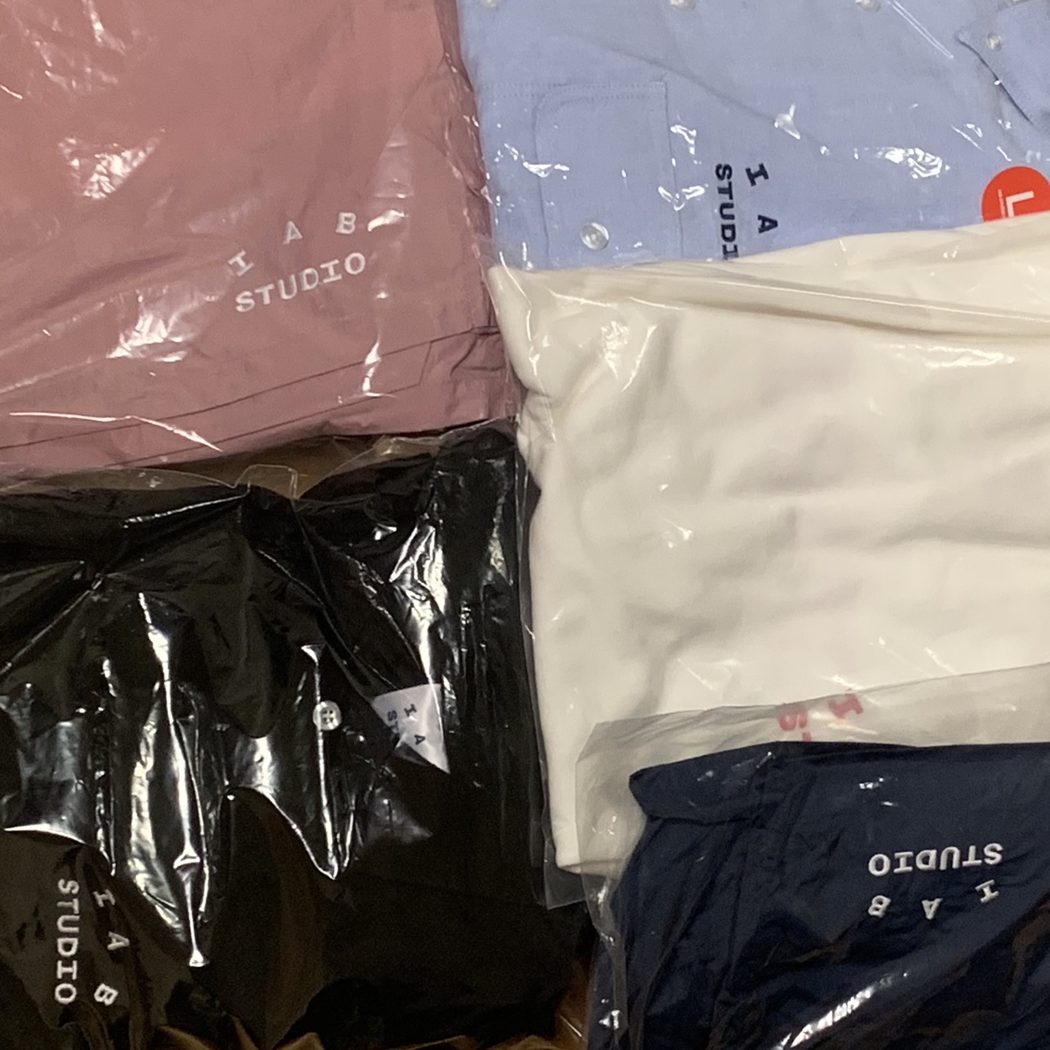 IAB Studio Woven Shorts Navy - The Hyundai Seoul Exclusive, IAB Studio Work Shirt Sky Blue - The Hyundai Seoul Exclusive μ°©μ© μ€νμΌ