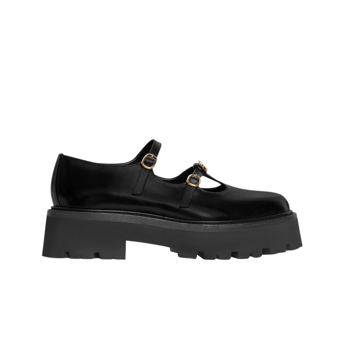 (W) 셀린느 폴리쉬드 불 벌키 베이비 트리옹프 블랙((W) Celine Bulky Babies Triomphe in Polished Bull Black) - 1