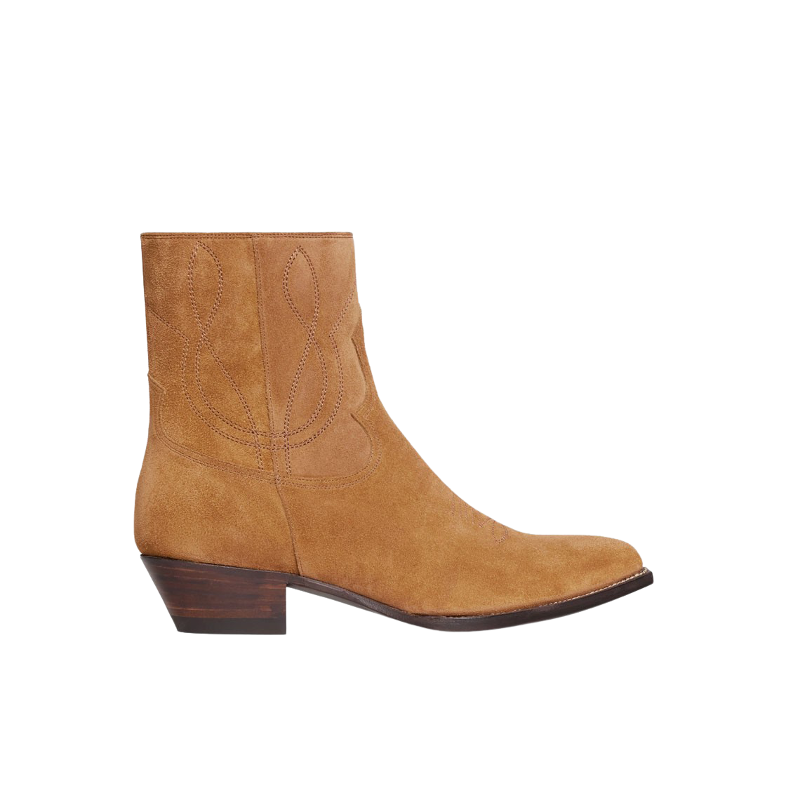 셀린느 스웨이드 카프스킨 지퍼 웨스턴 부츠 하바나