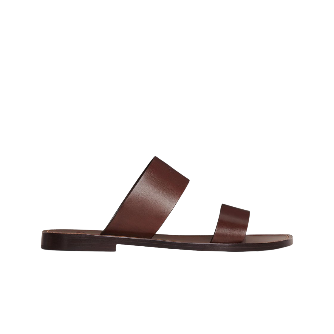 353893778C-19DK Celine Lerins in Vegetal Calfskin Dark Brown