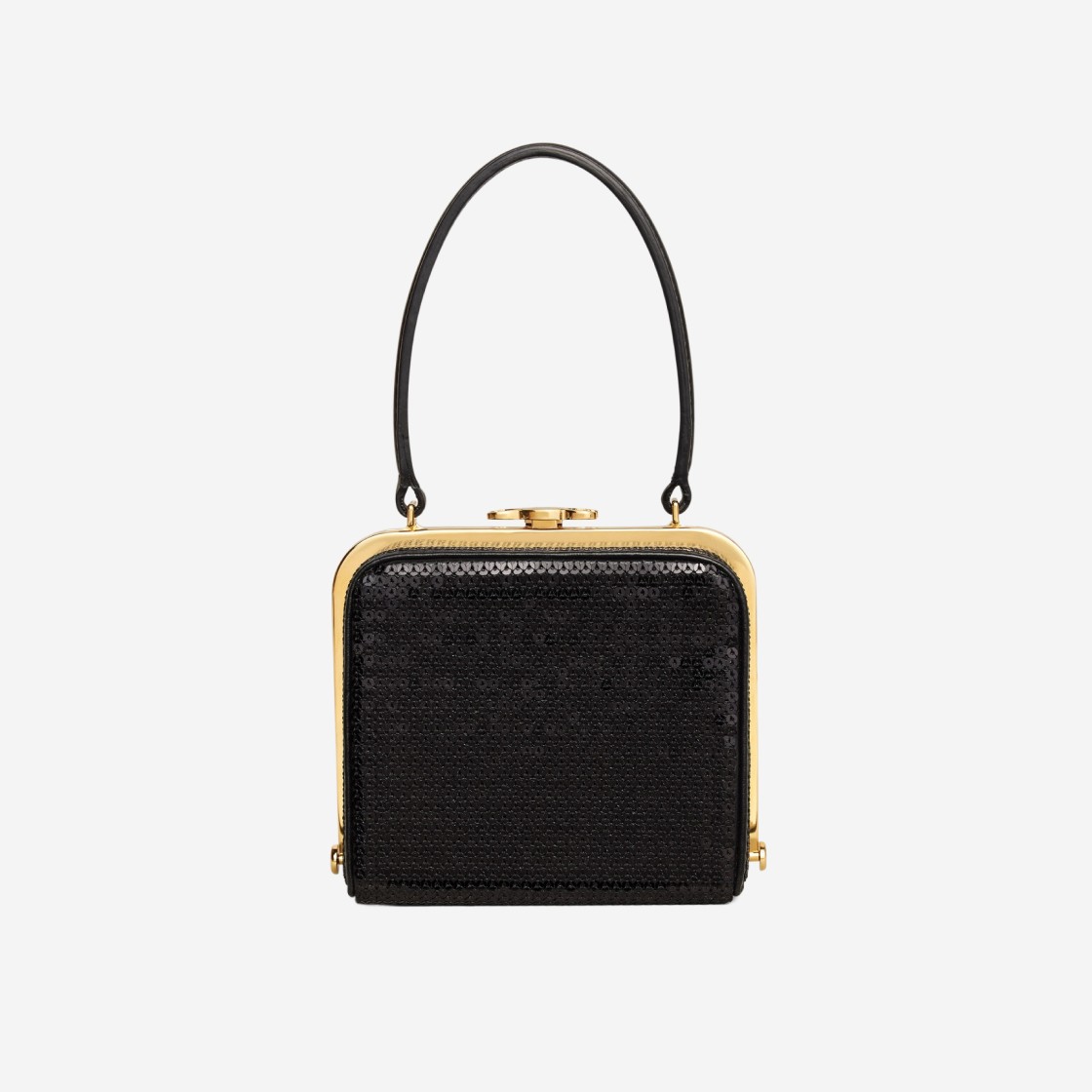 Celine Triomphe Minaudiere in Sequins and Calfskin Black 상세 이미지 1