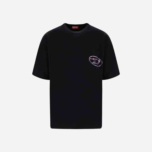 디젤 T-워시-L6 티셔츠 블랙