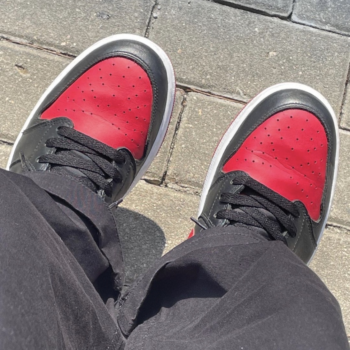 Jordan 1 Retro Low OG Bred 2015 착용 스타일 - 4