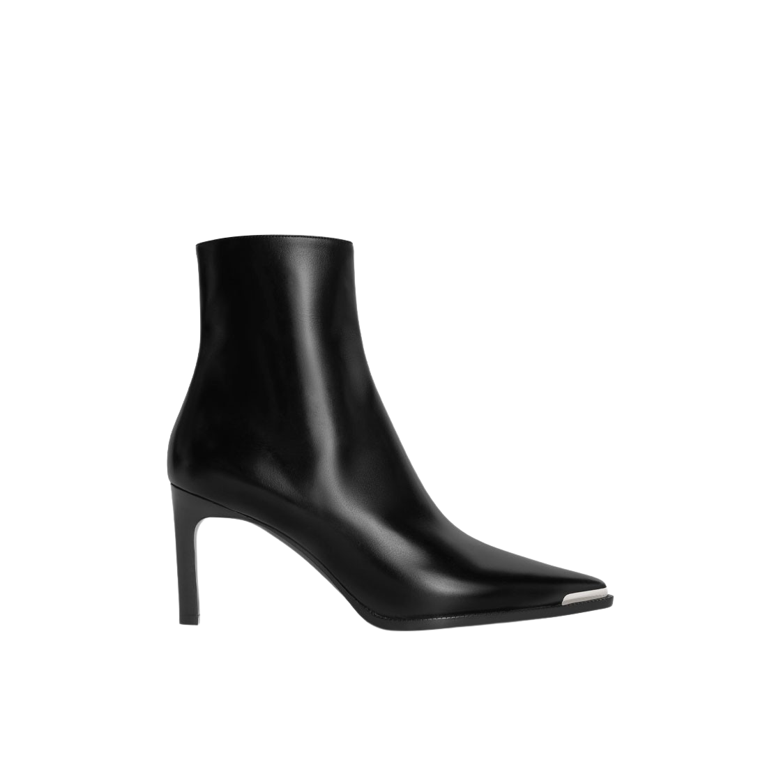 (W) 셀린느 메탈 토 카프스킨 베르누이 앵클 부츠 블랙((W) Celine Verneuil Ankle Boot with Metal Toe in Calfskin Black) - 1