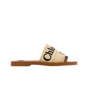 (W) Chloe Woody Flat Mule Coffee Brown