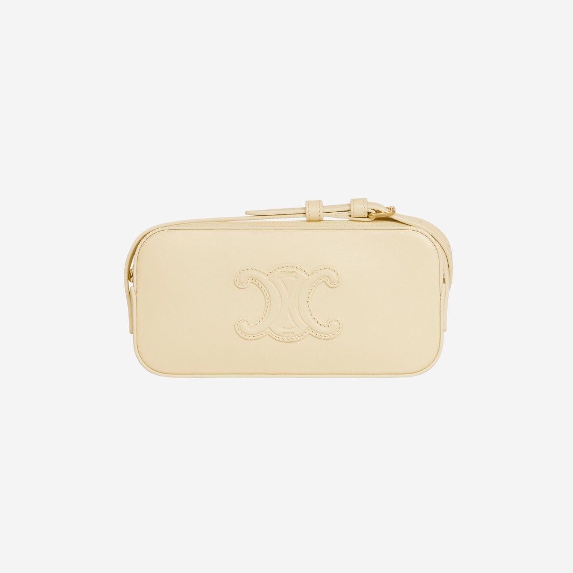 Celine Mini Camera Shoulder Bag Cuir Triomphe in Smooth Calfskin Soft Yellow 상세 이미지 1