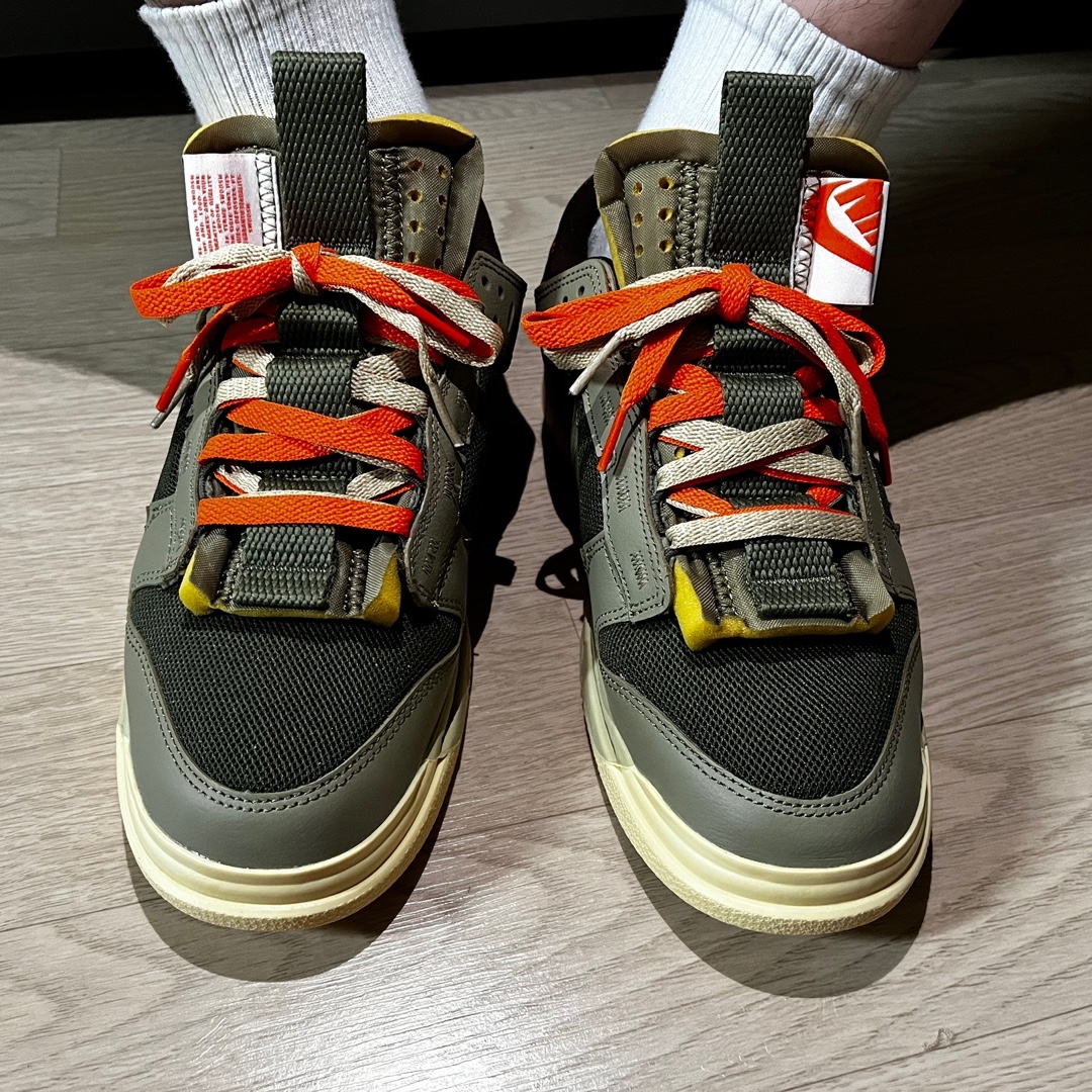 Nike Air Dunk Jumbo Medium Olive 착용 스타일