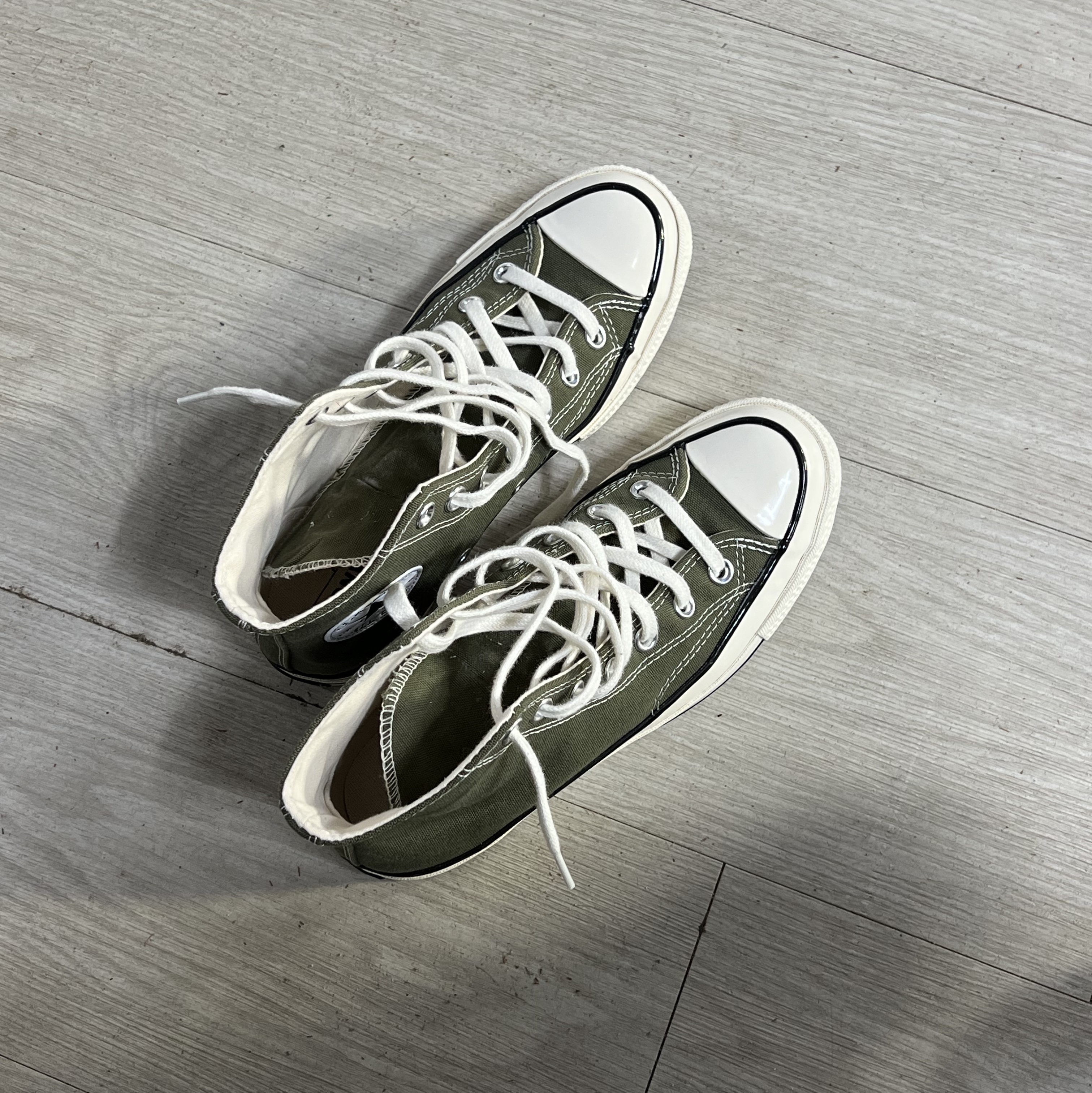 Converse Chuck 70 High Vintage Canvas Utility Khaki 착용 스타일