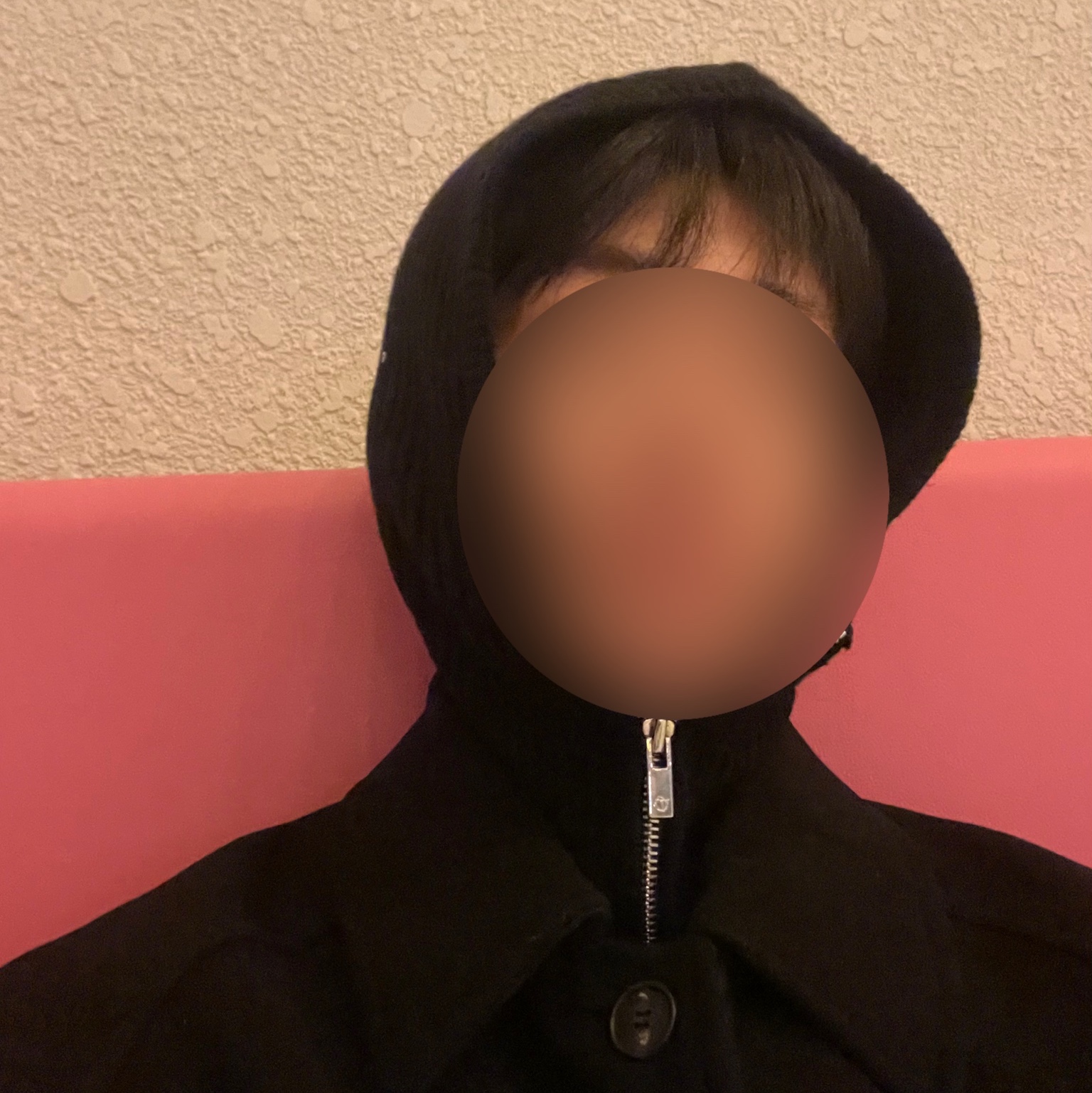 (W) Open Yy Zip Up Balaclava Black 착용 스타일