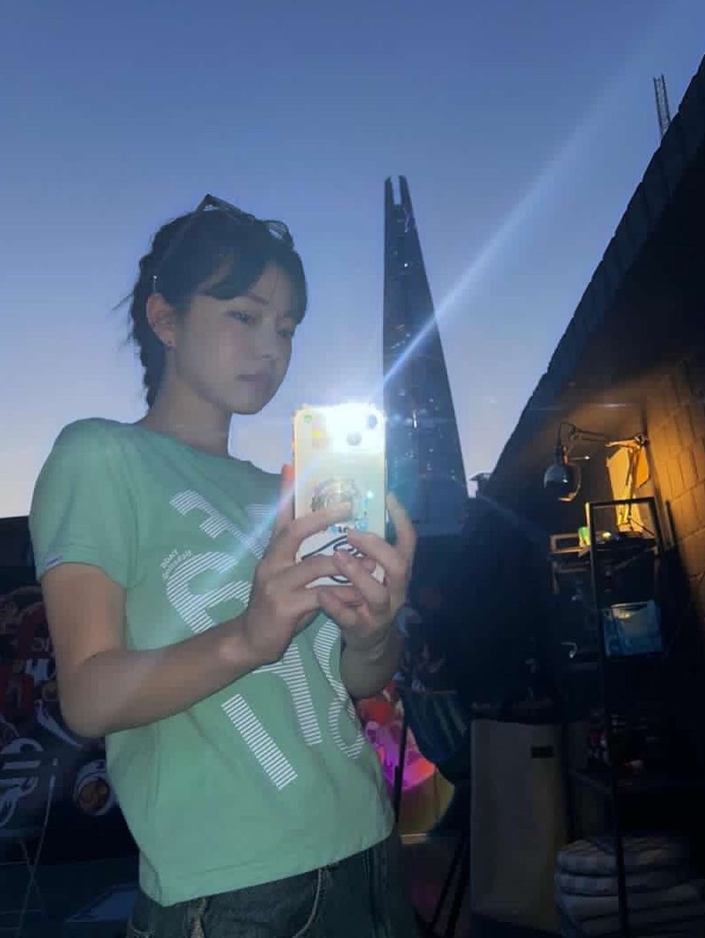 Safarispot Women 1/2 Tags Ticketing Tee Mint 착용 스타일 - 2