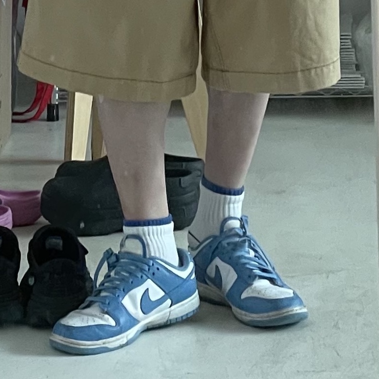 Nike Dunk Low Retro University Blue 착용 스타일