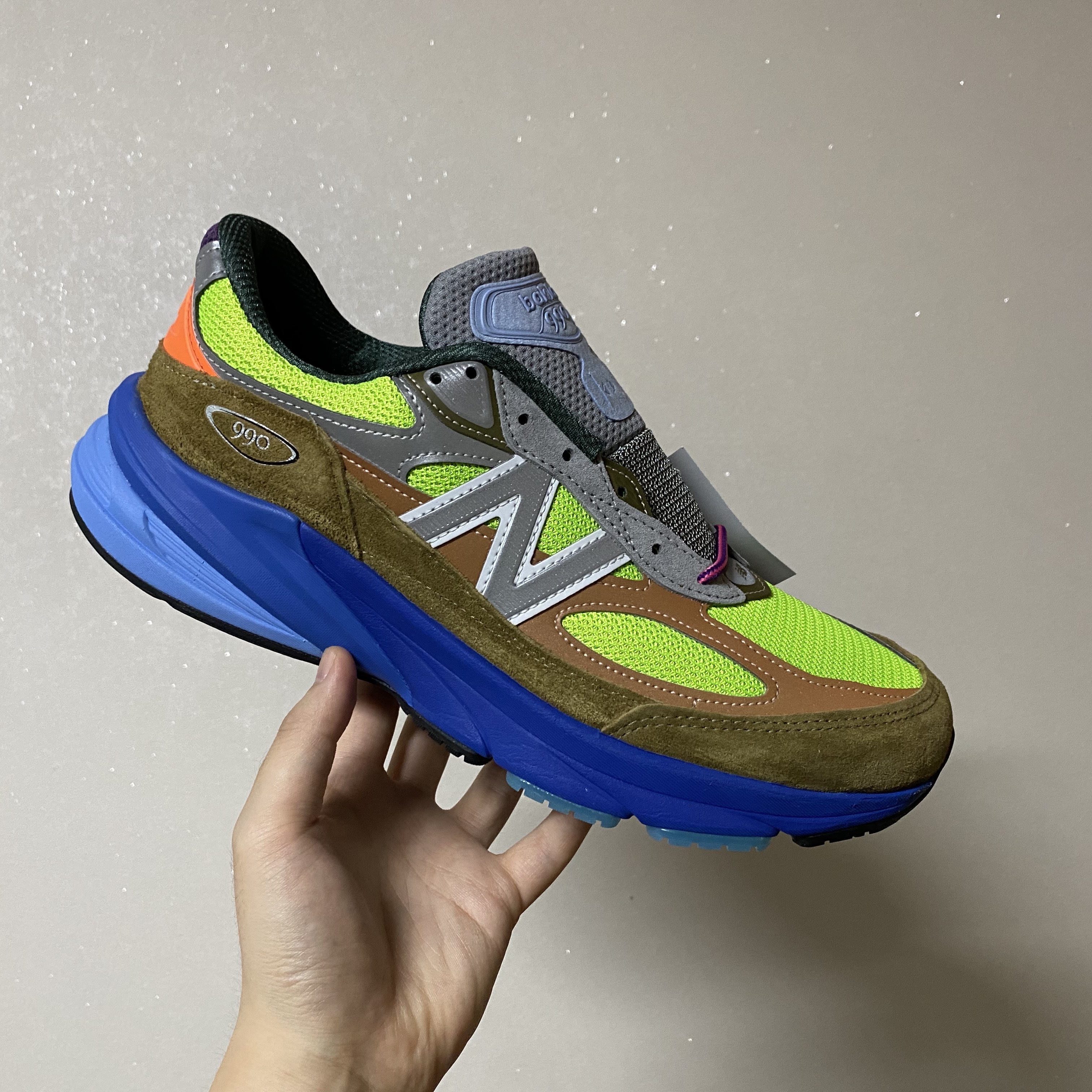 New Balance x Action Bronson 990v6 Made in USA Baklava Multi 착용 스타일