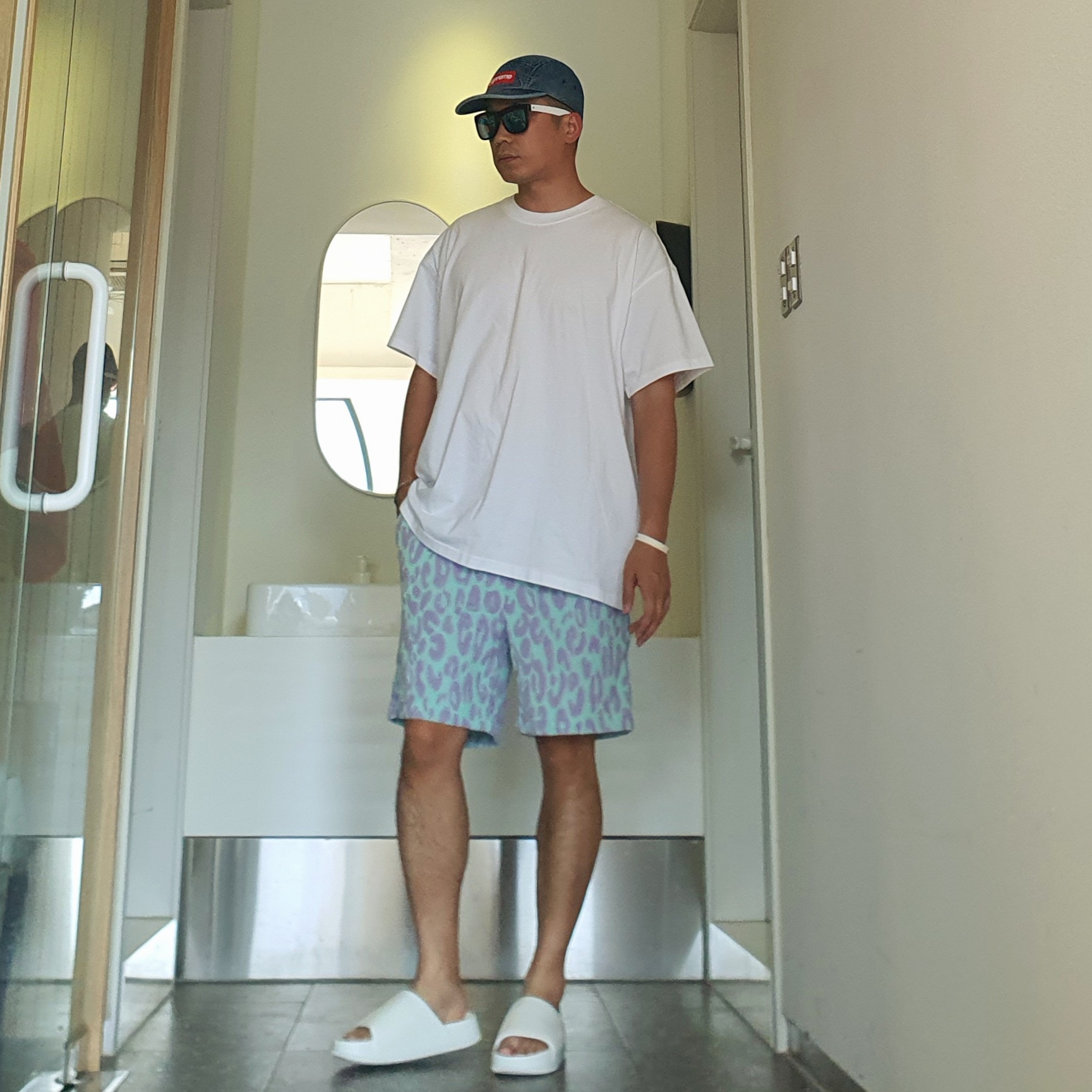 Nike Calm Slide Sail 착용 스타일 - 1