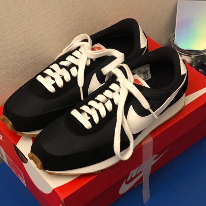 (W) Nike Daybreak Black White 착용 스타일