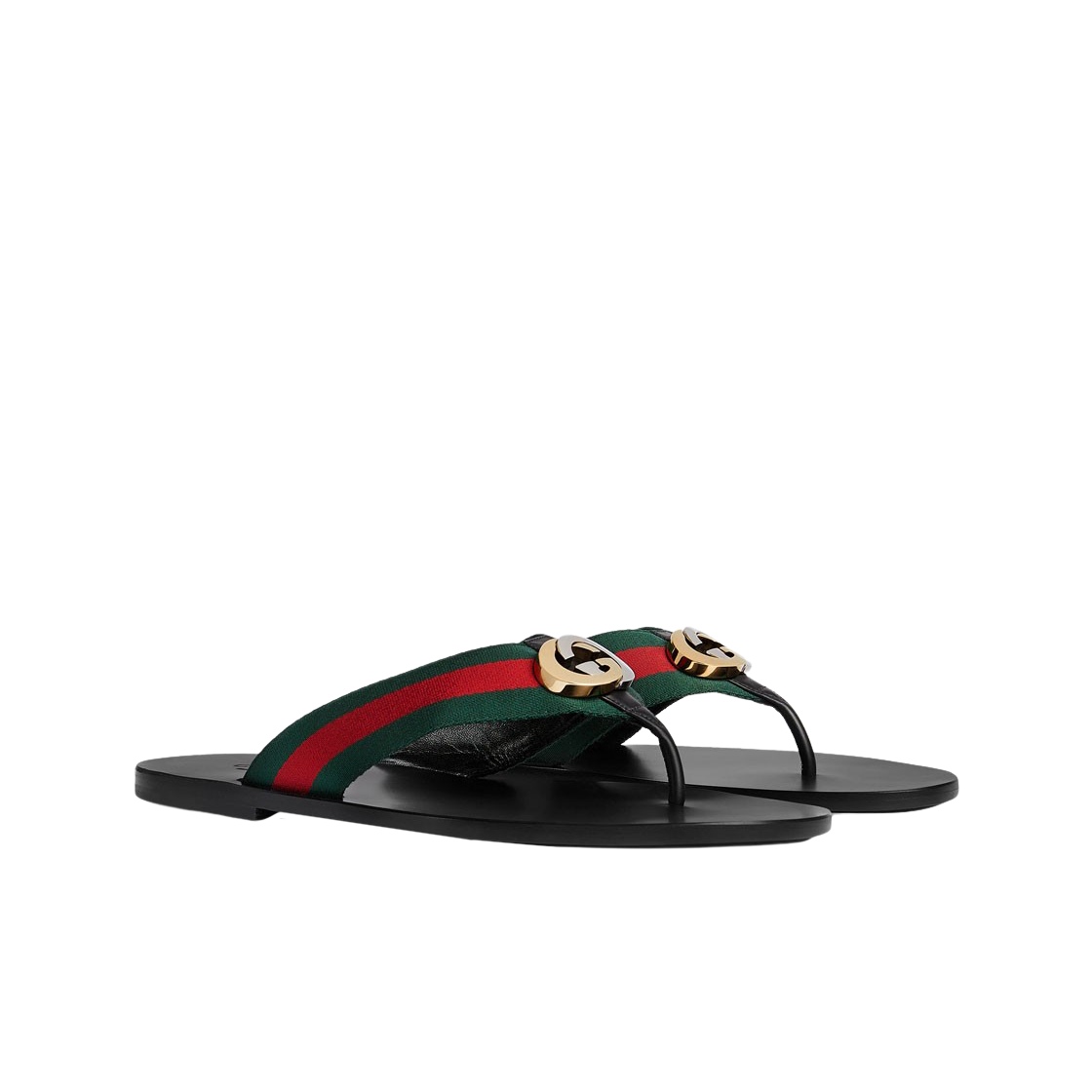 구찌 웹 통 샌들 블랙(Gucci Thong Sandal with Web Black) - 2