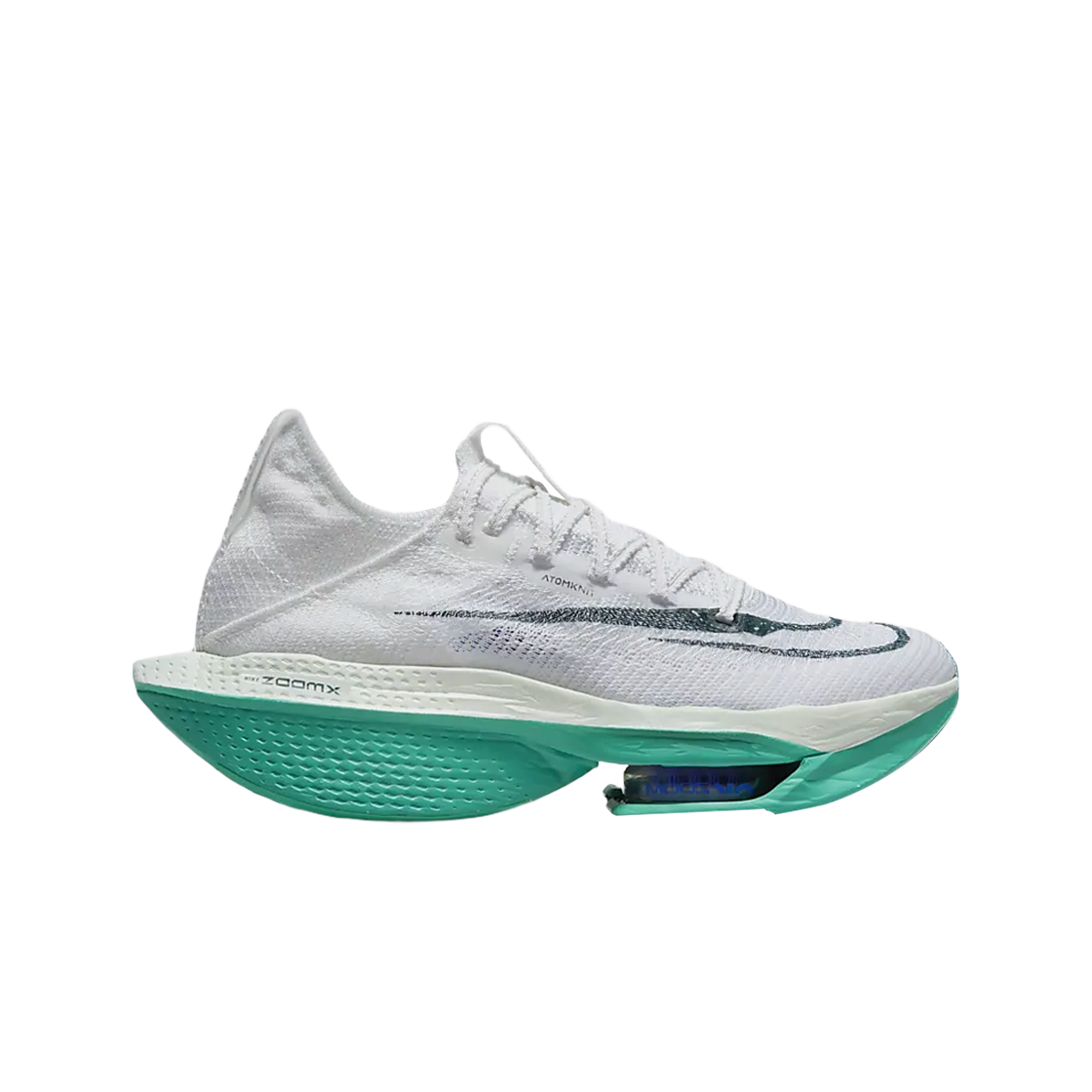 (W) 나이키 에어 줌 알파플라이 넥스트% 2 화이트 딥 정글((W) Nike Air Zoom Alphafly Next% 2 White Deep Jungle)