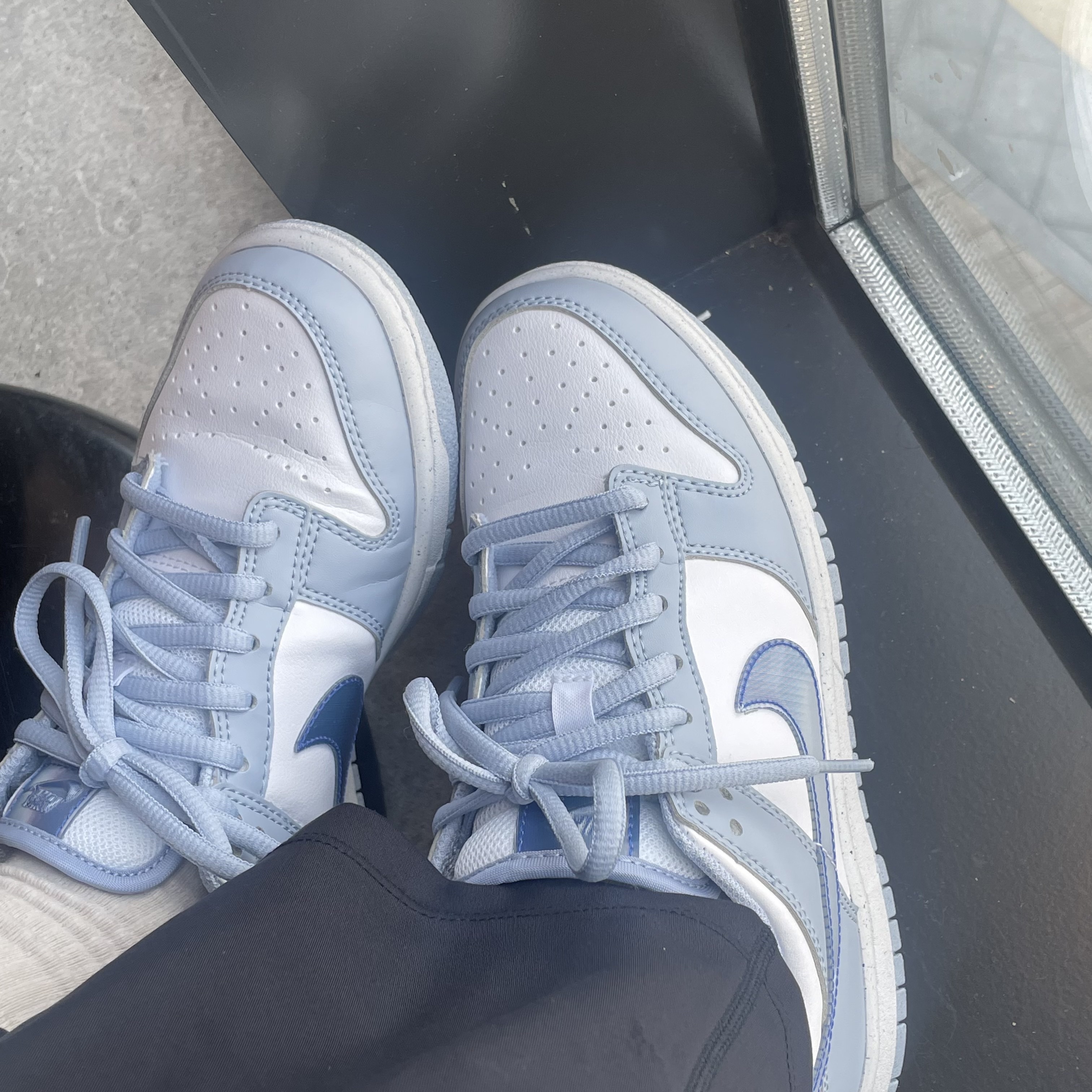 (GS) Nike Dunk Low NN KWE Blue Whisper 착용 스타일