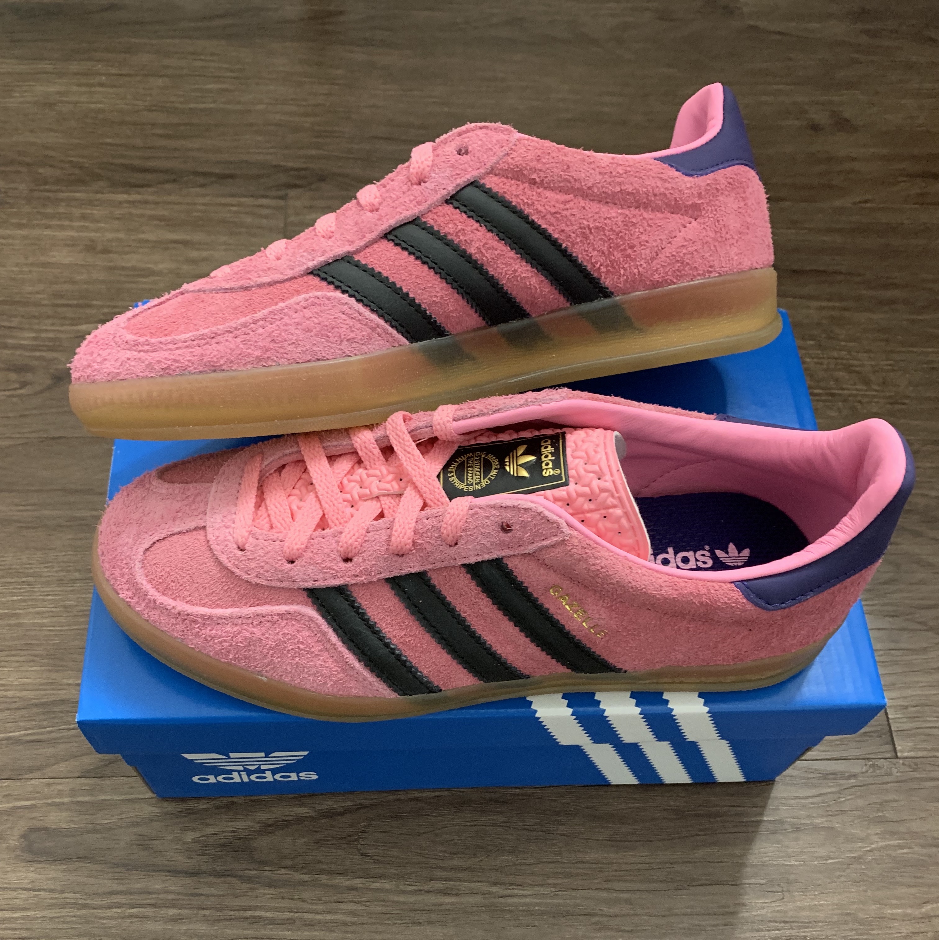 (W) Adidas Gazelle Indoor Bliss Pink 착용 스타일