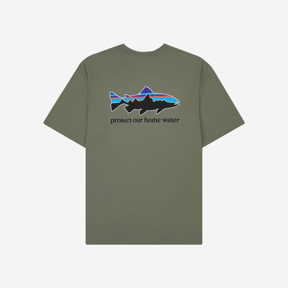 Patagonia Home Water Trout Organic T-Shirt Garden Green 상세 이미지 2