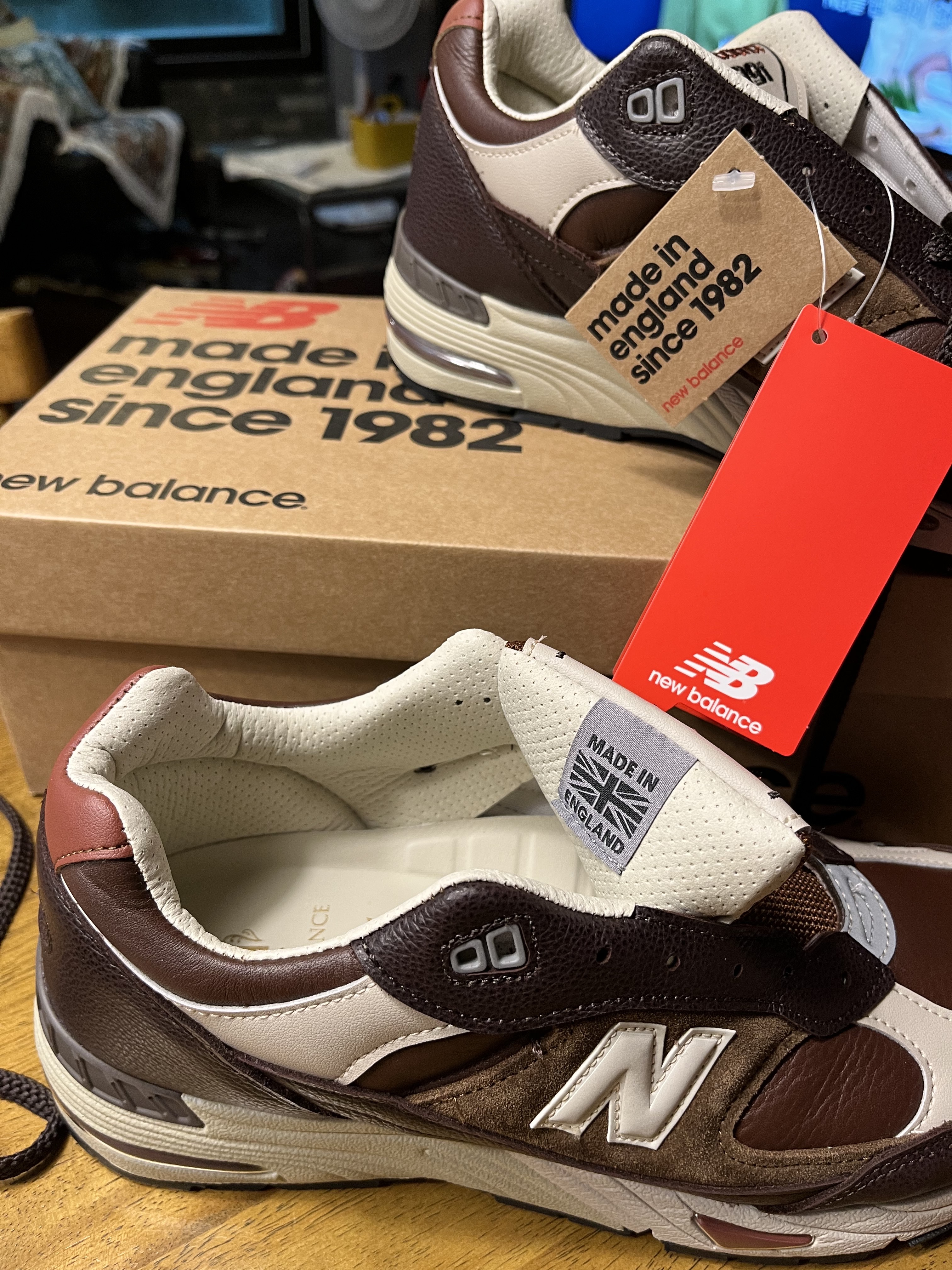 New Balance 991 Made in UK Earth French Roast 착용 스타일