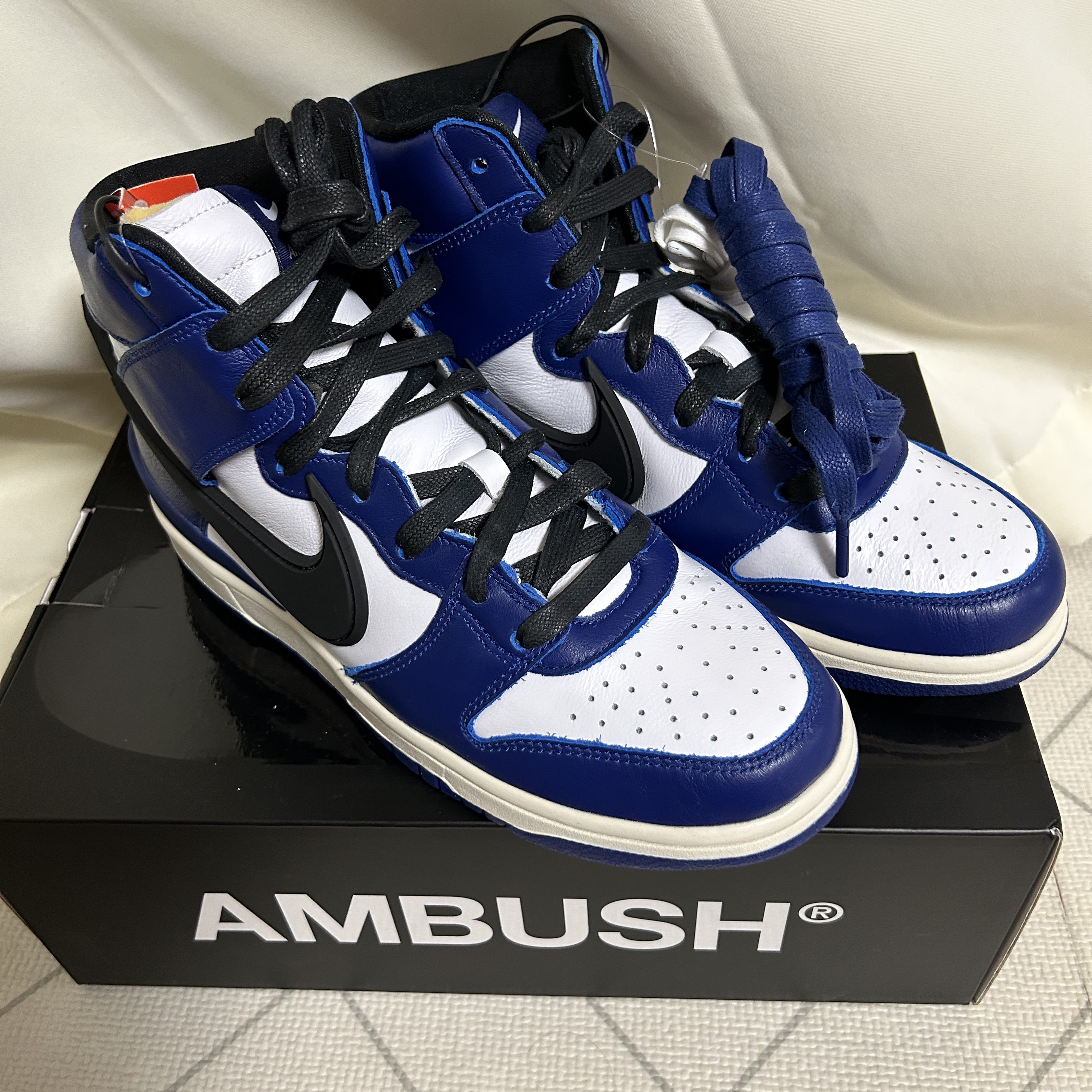 Nike x Ambush Dunk High Deep Royal Blue 착용 스타일