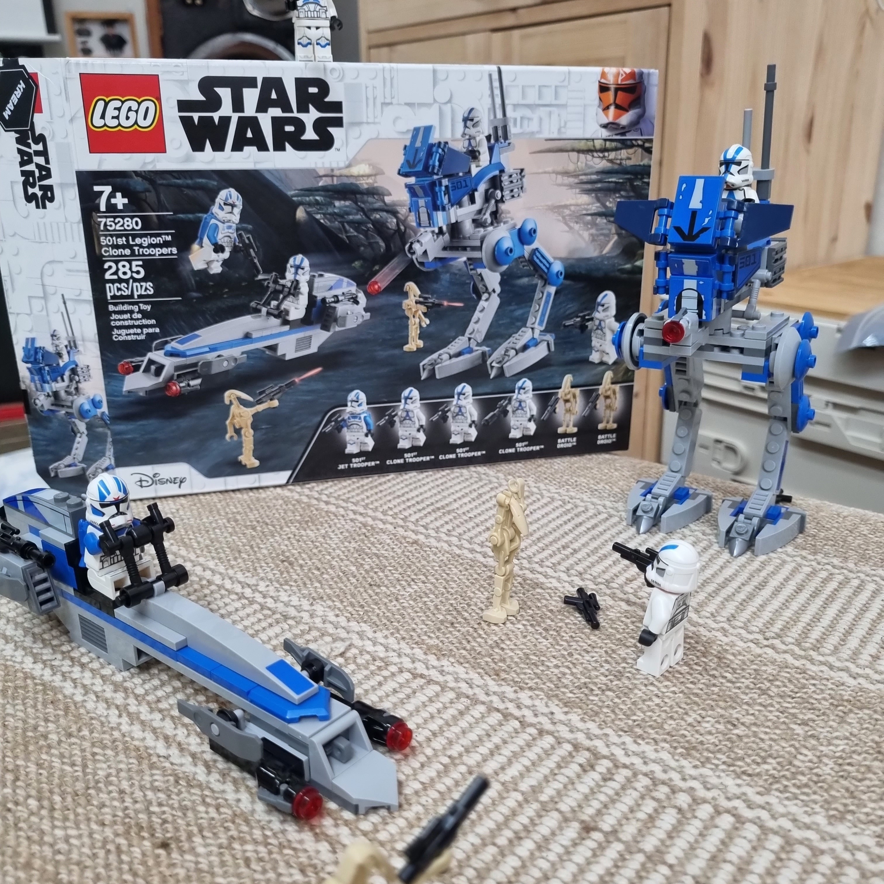 Lego Star Wars 501st Legion Clone Troopers 착용 스타일 - 1