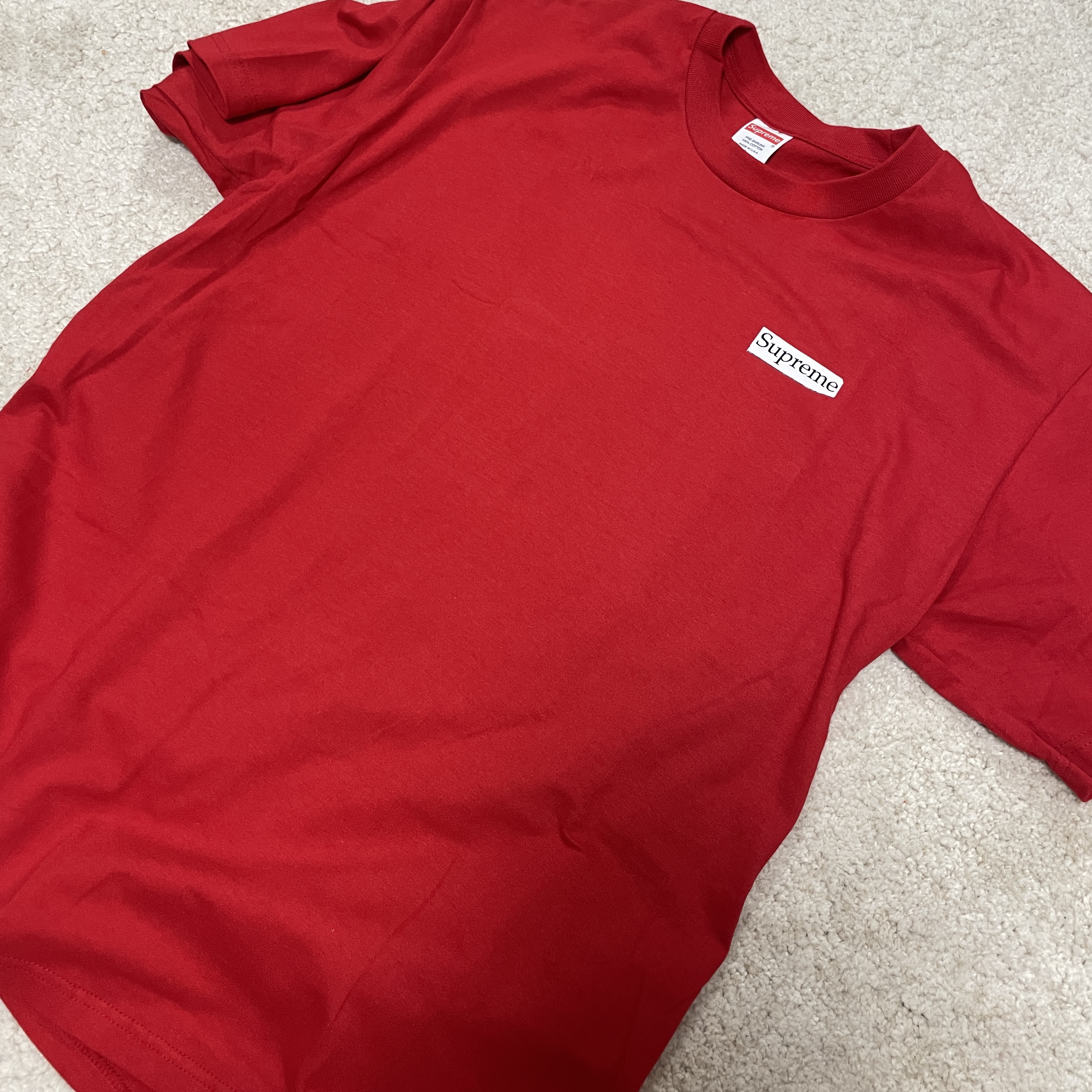 Supreme Blowfish T-Shirt Red - 23SS 착용 스타일 - 3