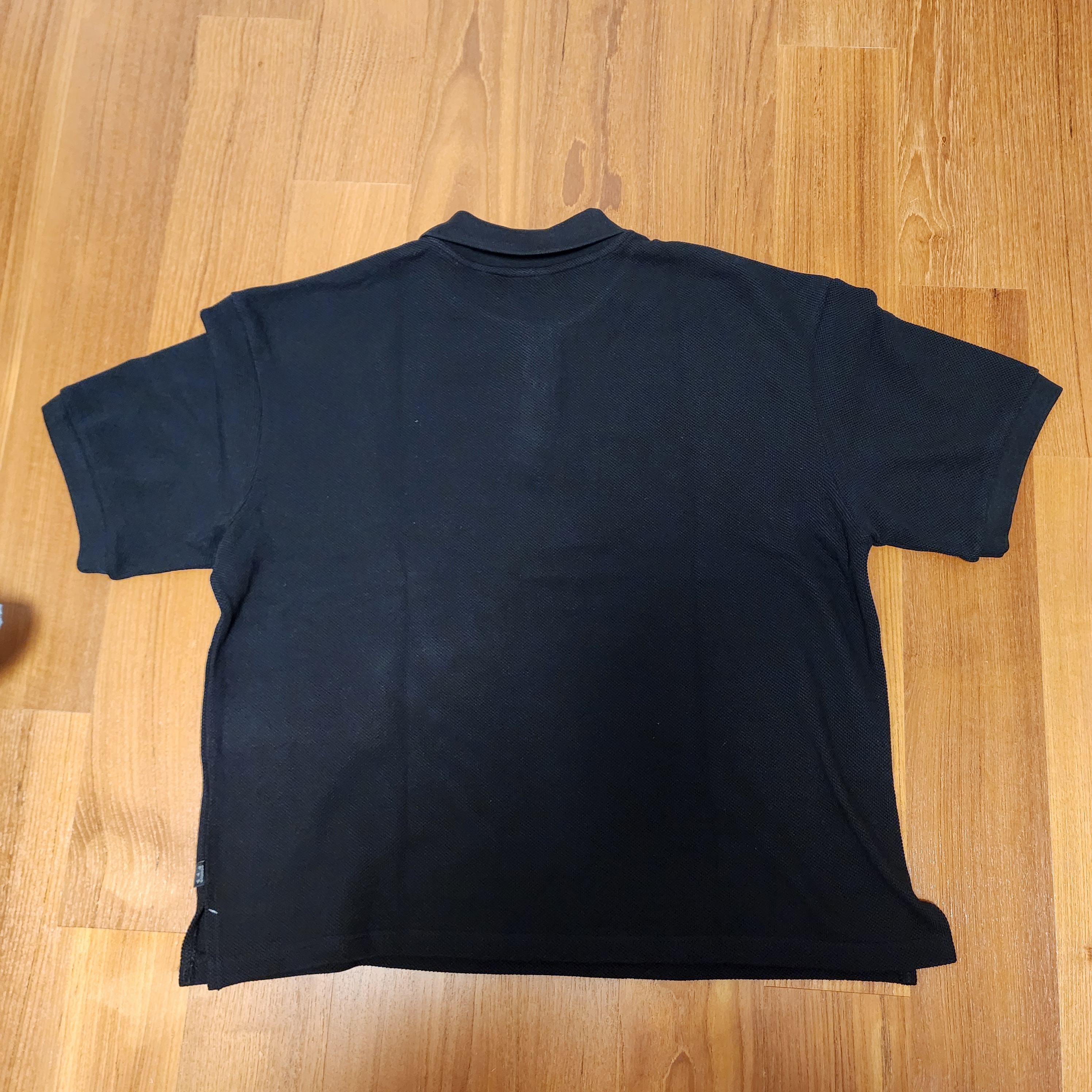 IAB Studio Cropped Pique Shirt Black - The Hyundai Seoul Exclusive 착용 스타일 - 2
