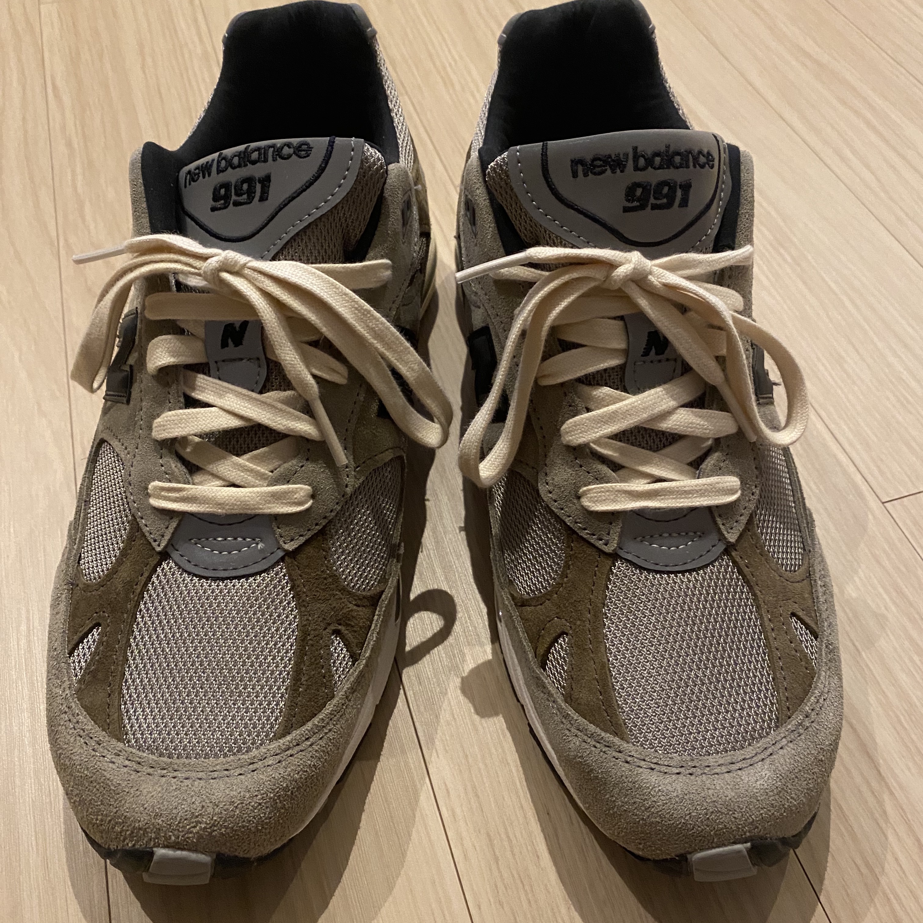 New Balance x JJJJound 991 Made in UK Grey 착용 스타일 - 1