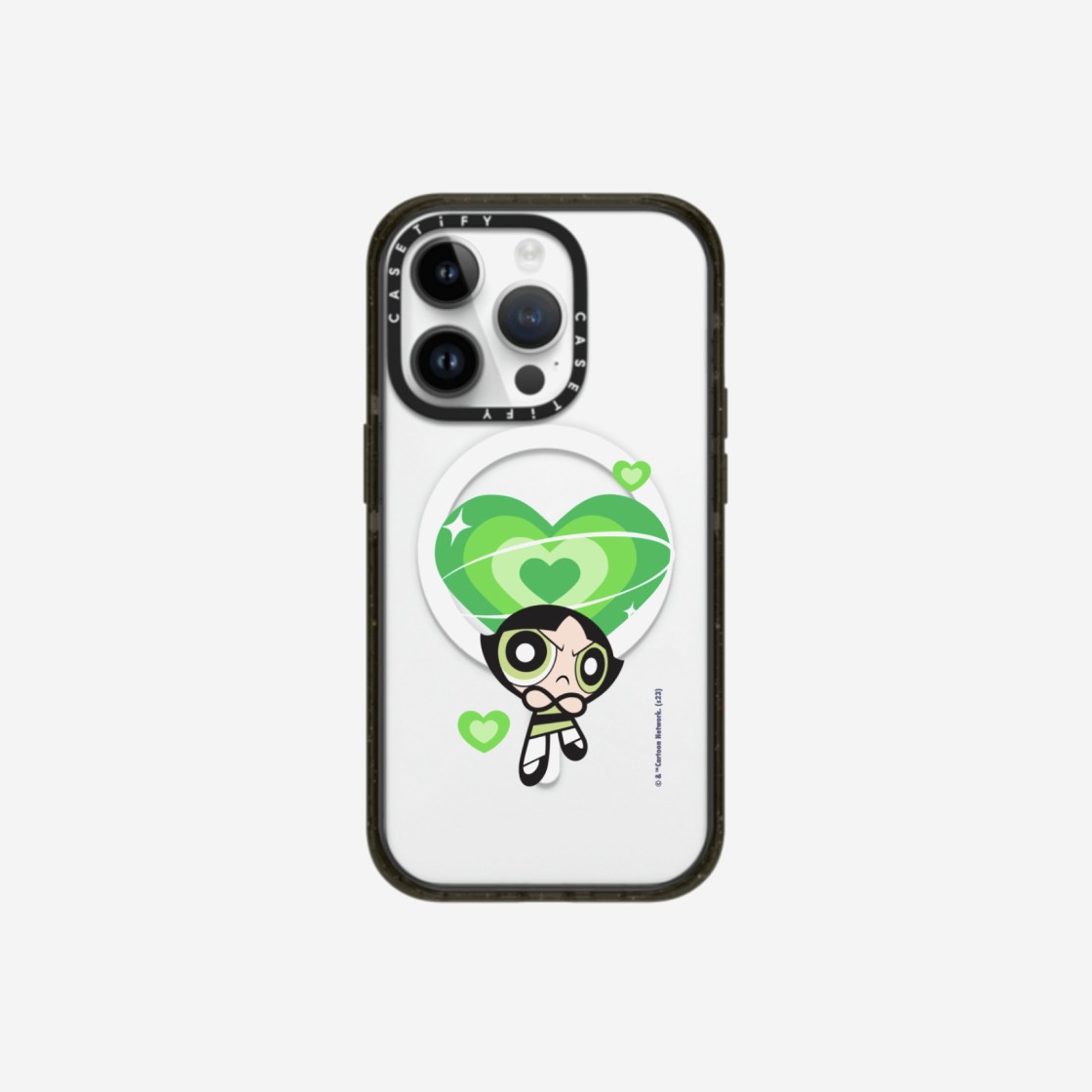 Casetify x The Powerpuff Girls Custom iPhone Buttercup Magsafe Impact Case Clear Black 상세 이미지 1