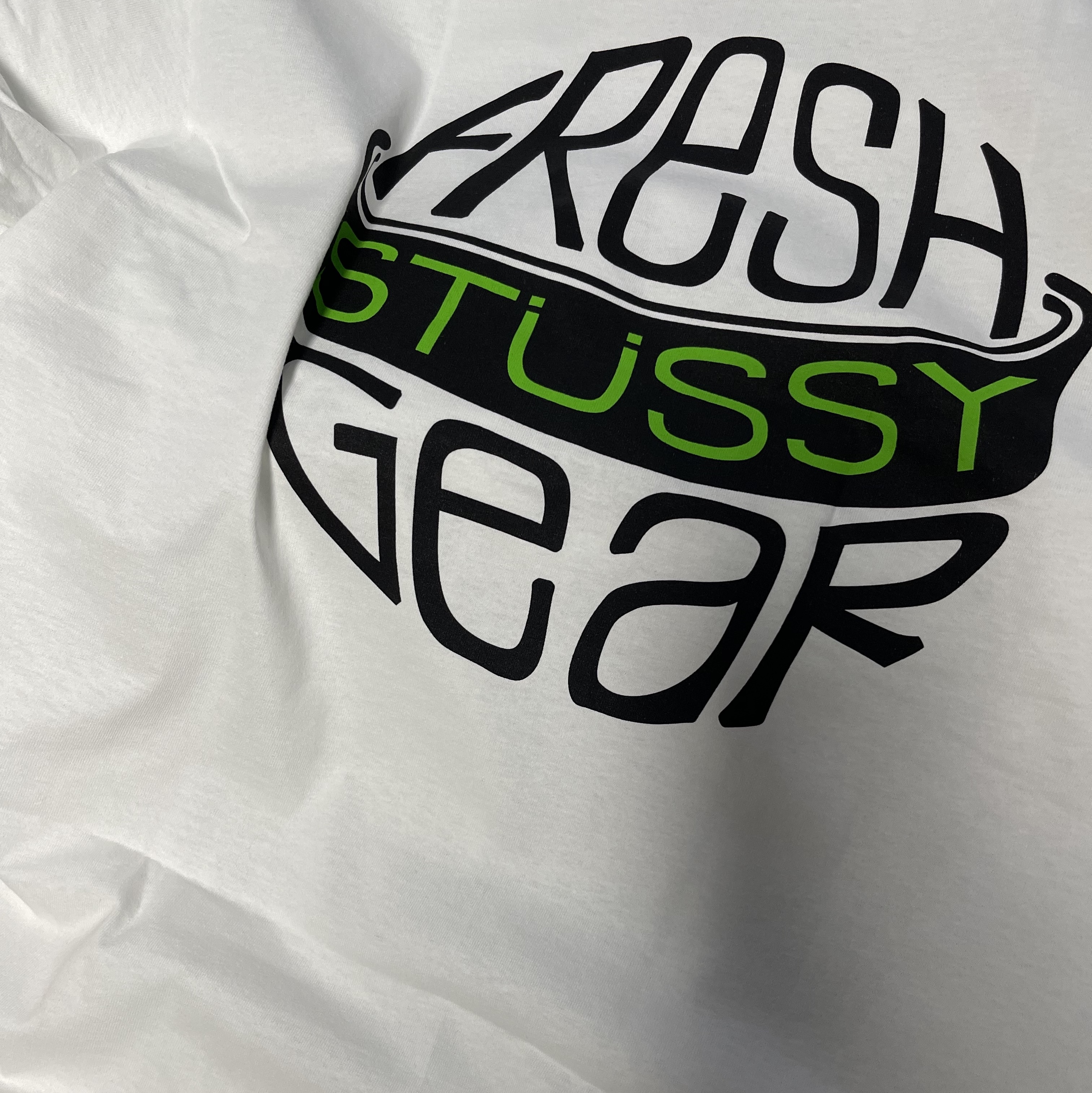 Stussy Fresh Gear T-Shirt White 착용 스타일