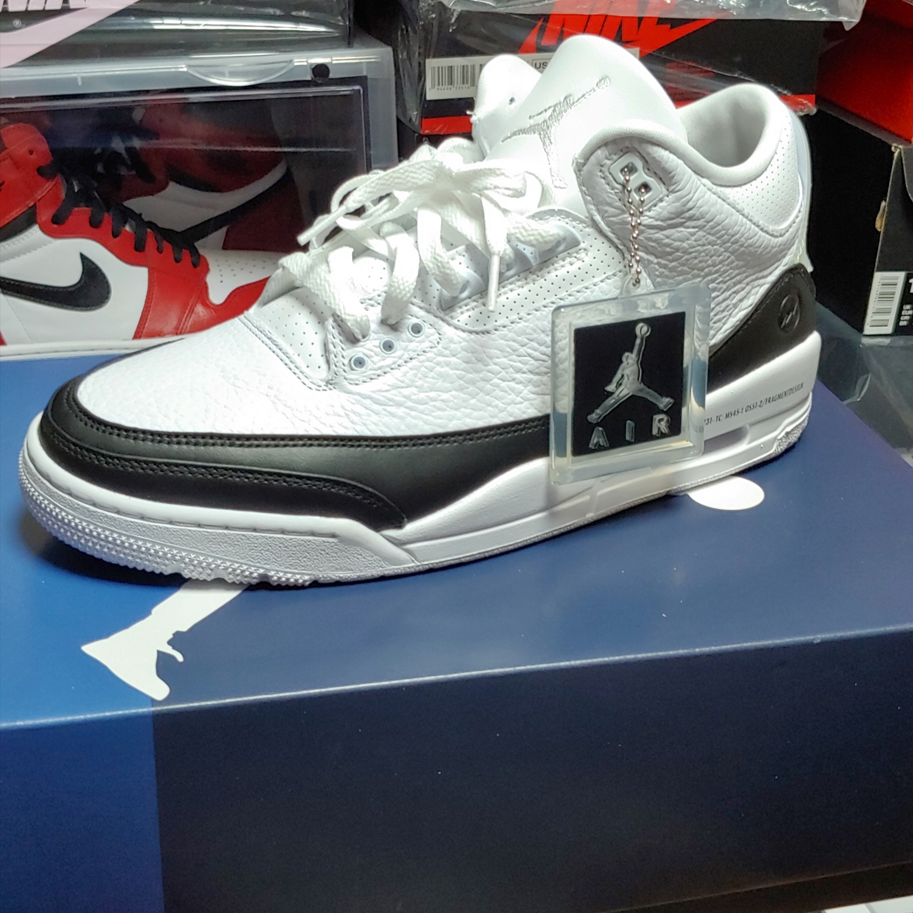 Jordan 3 x Fragment Retro SP White Black 착용 스타일 - 1