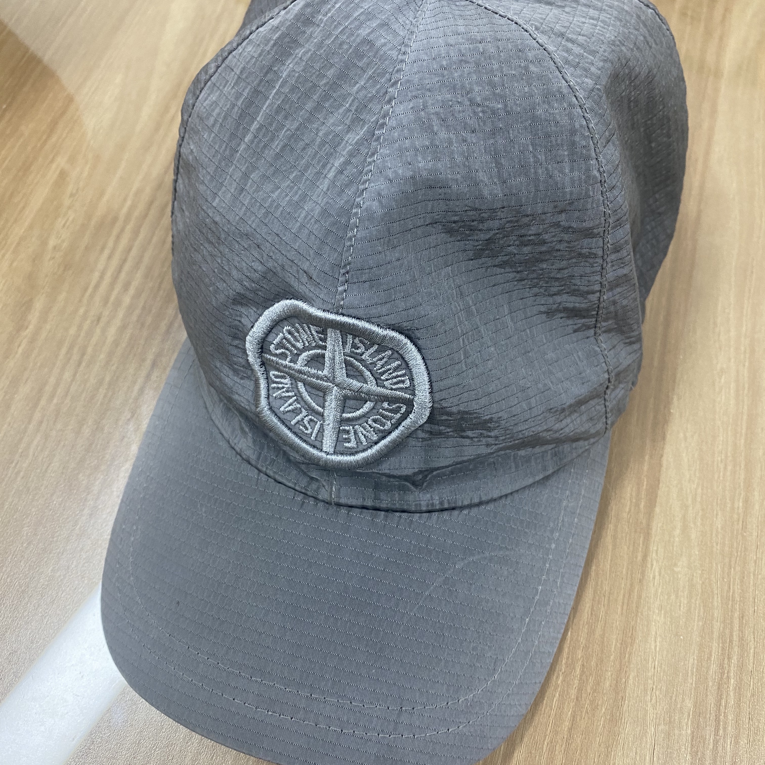 Stone Island 99576 Nylon Metal 6-Panel Cap Aqua - 22FW 착용 스타일