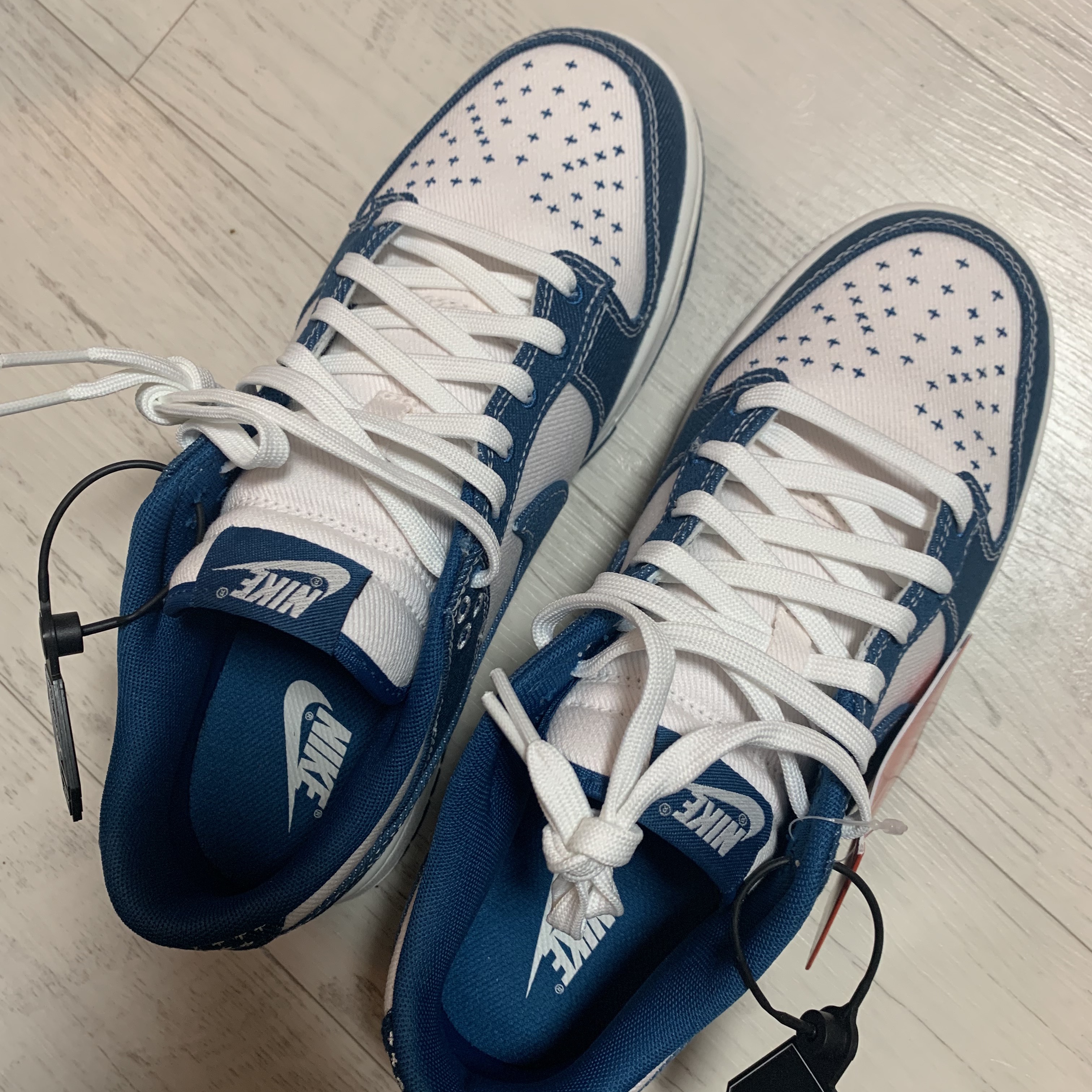Nike Dunk Low Retro SE Industrial Blue 착용 스타일 - 2