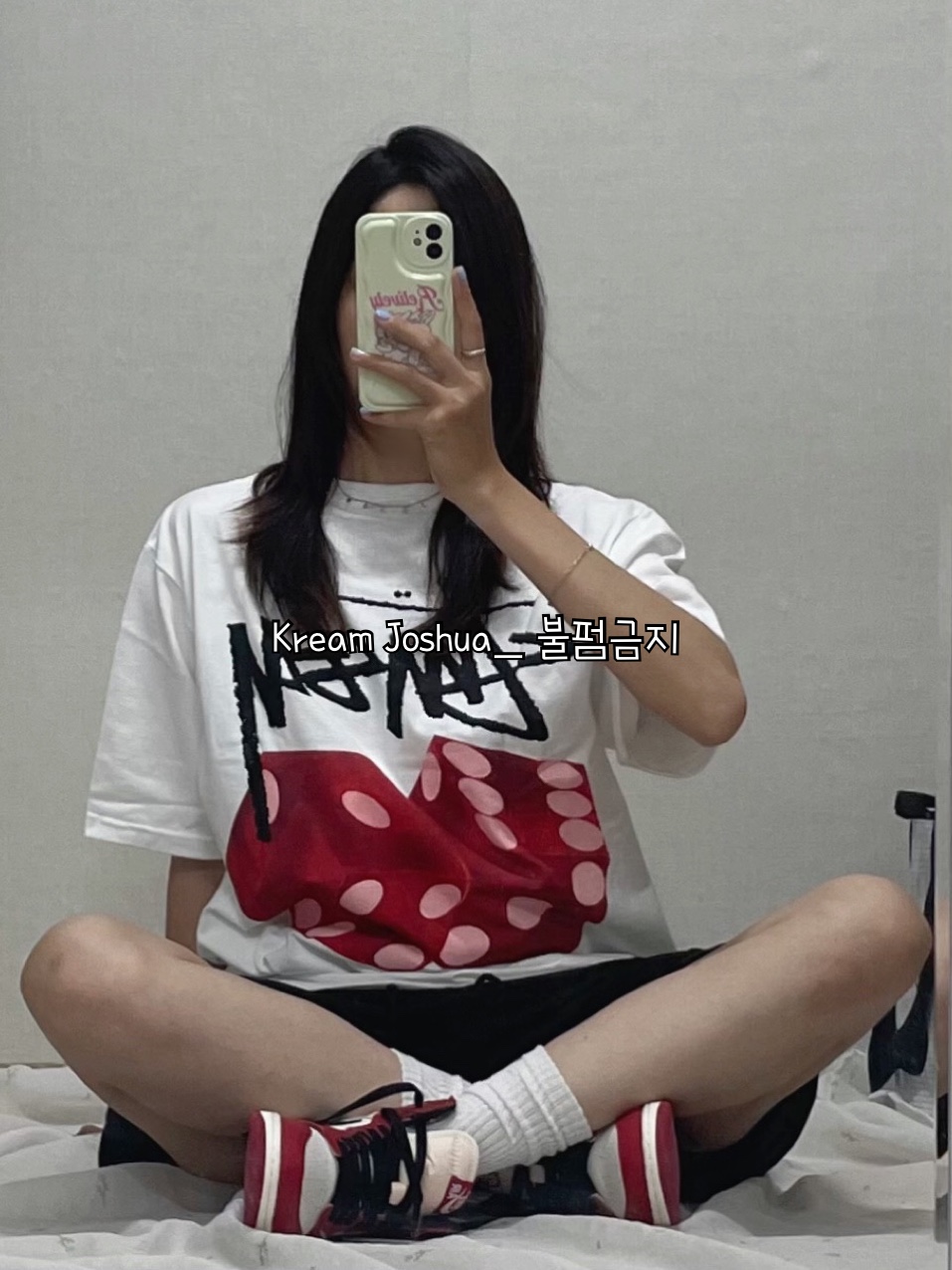 (GS) Jordan 1 Retro High OG Chicago 2022, Nike Heritage 86 Futura Washed Cap University Red 착용 스타일 - 3