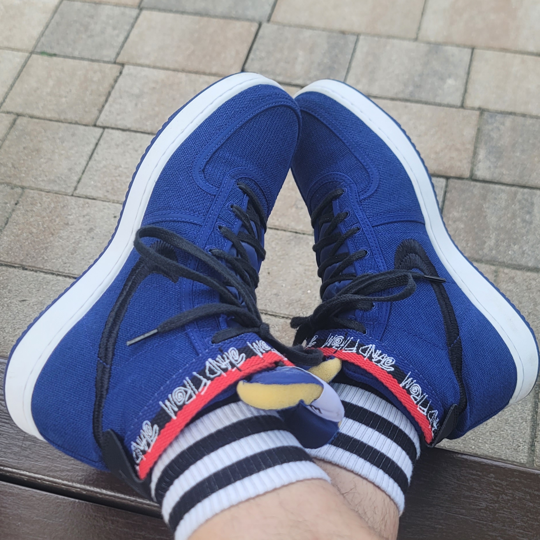 Nike x Stussy Vandal High Deep Royal Blue 착용 스타일
