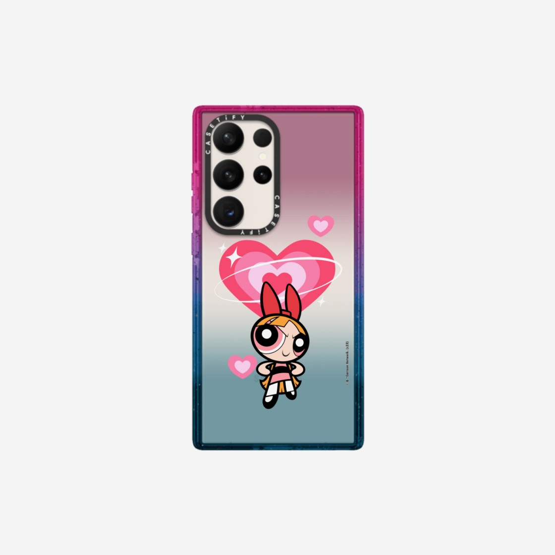 Casetify x The Powerpuff Girls Galaxy Custom Blossom Impact Case Sheer Cotton Candy 상세 이미지 1