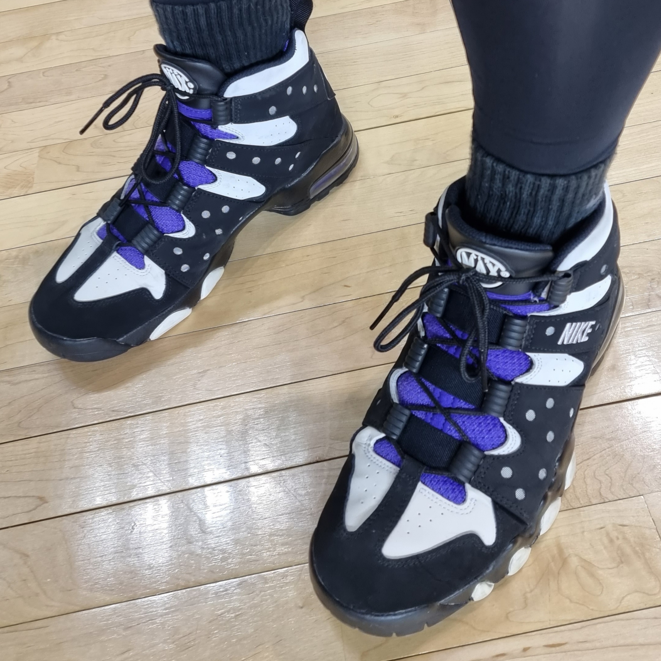Nike Air Max 2 CB 94 Black and Pure Purple 착용 스타일
