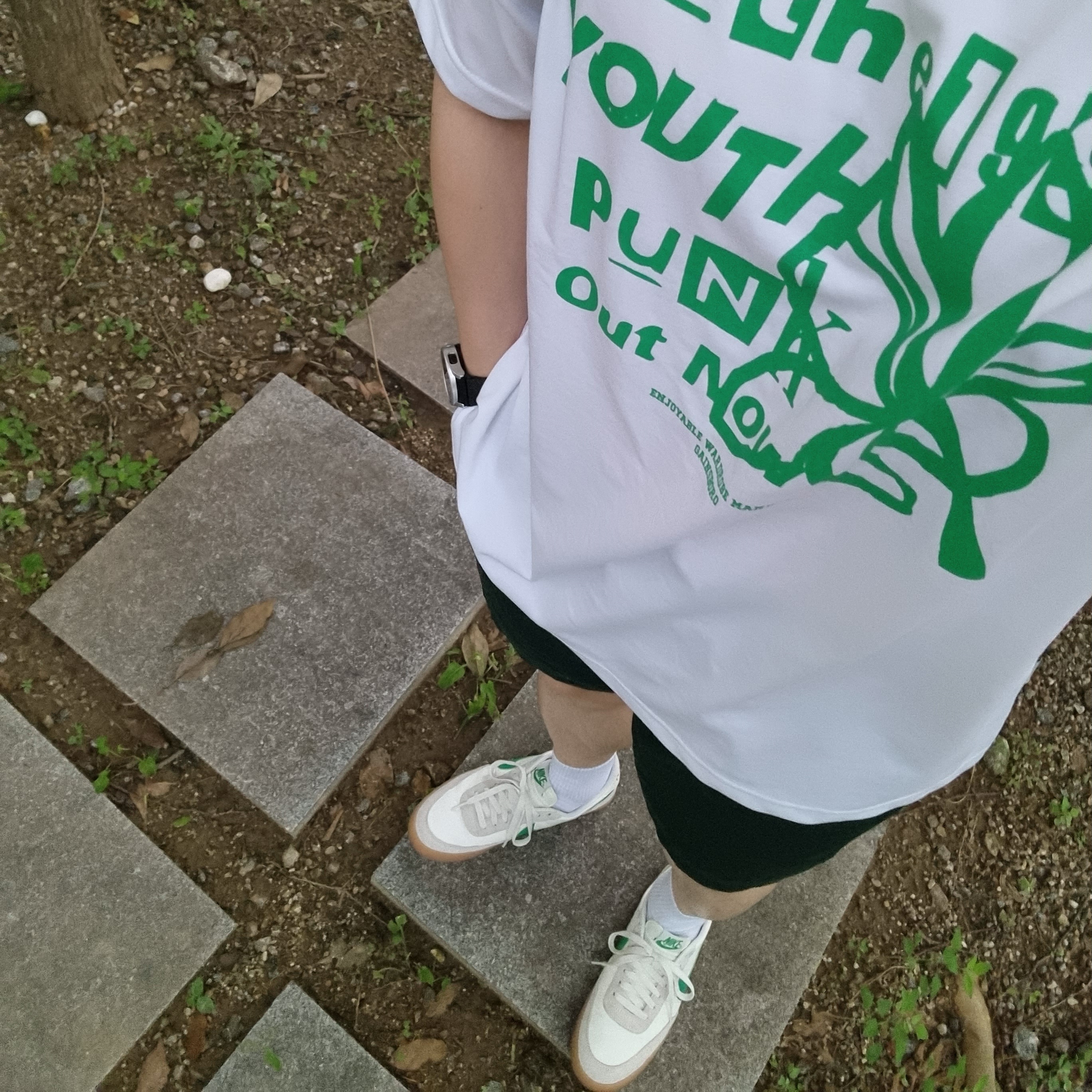 Nike x J.Crew Killshot 2 Lucid Green 착용 스타일