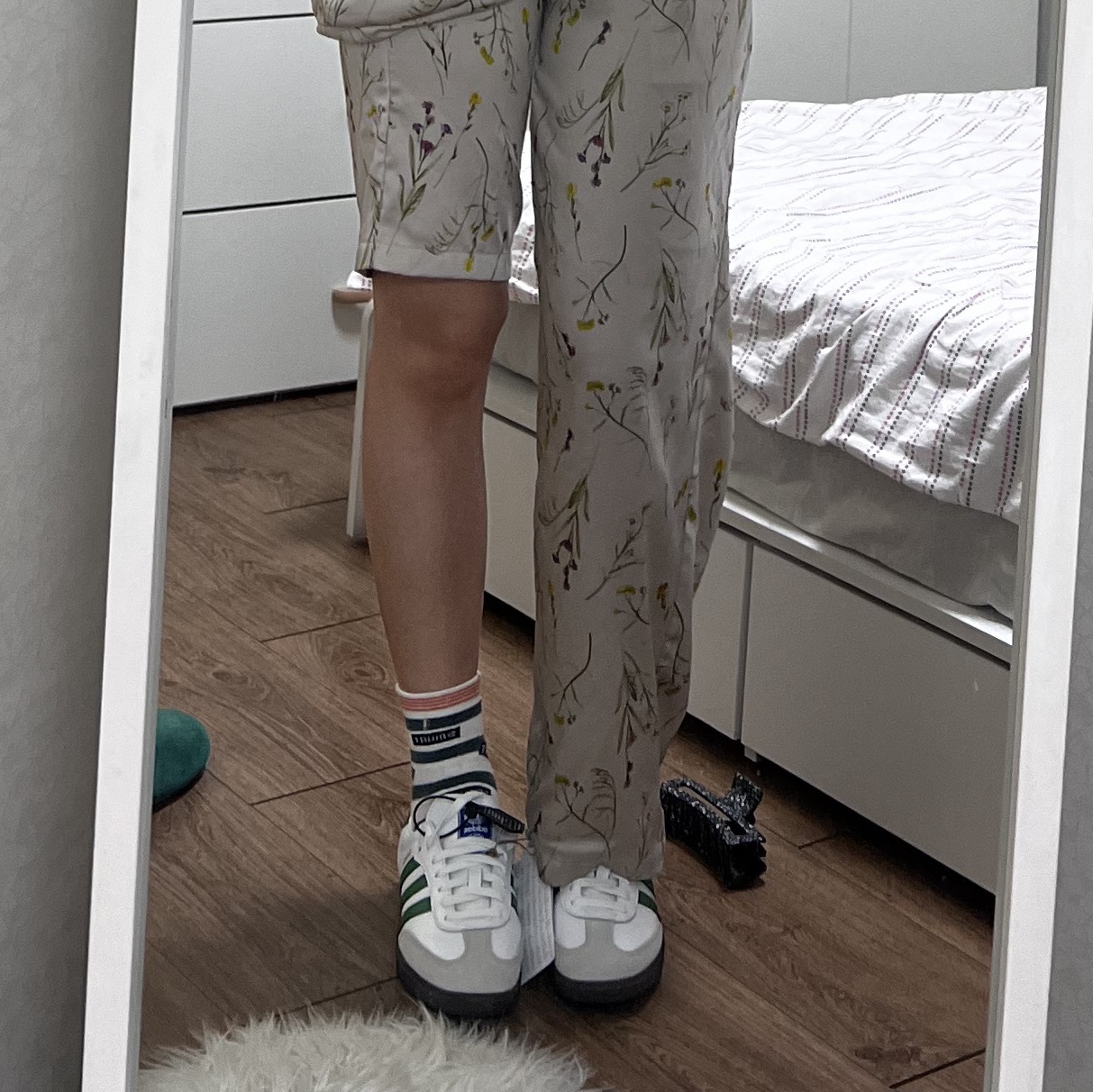 Adidas Samba OG White Green 착용 스타일 - 3