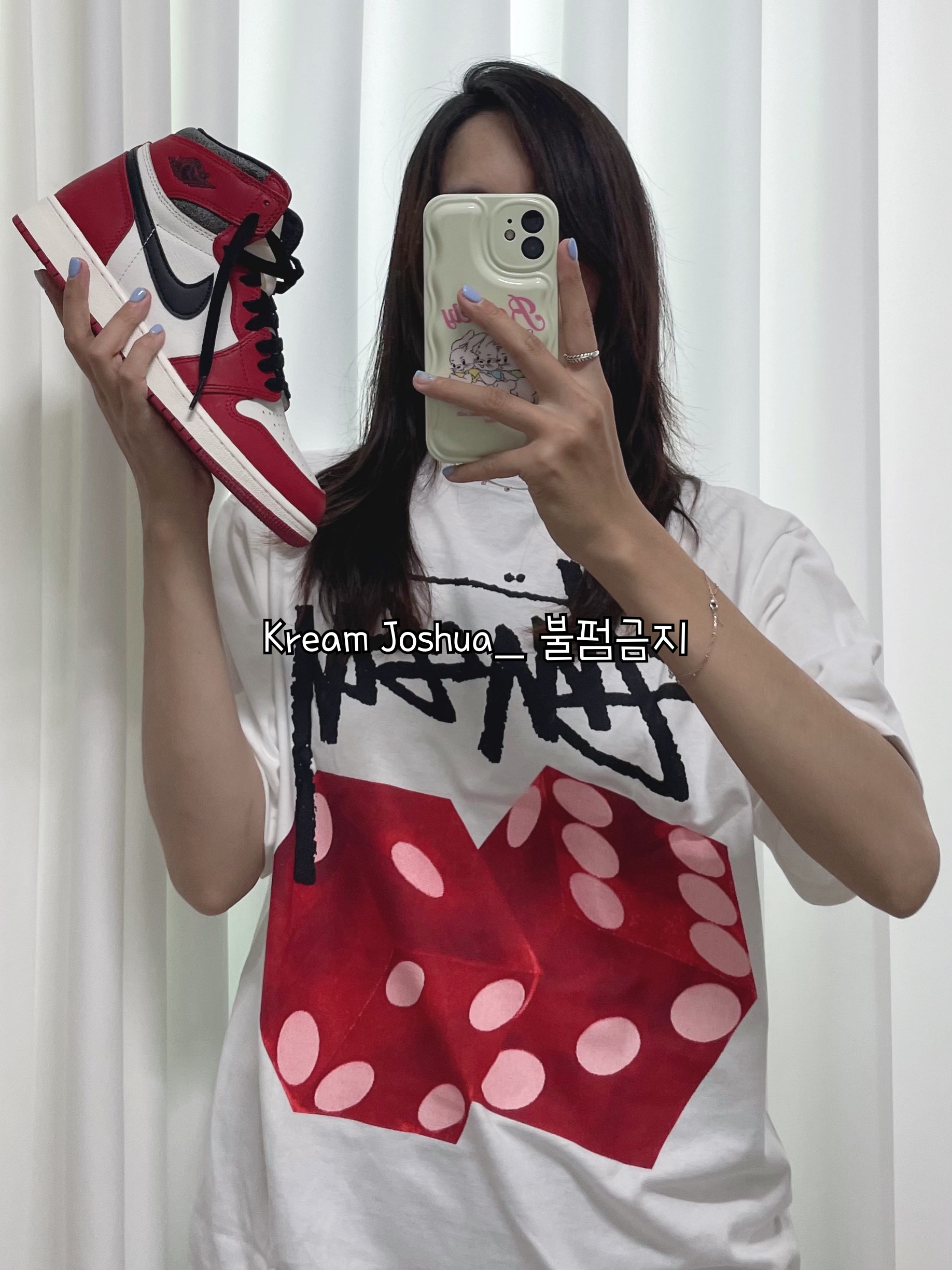 (GS) Jordan 1 Retro High OG Chicago 2022, Nike Heritage 86 Futura Washed Cap University Red 착용 스타일 - 2