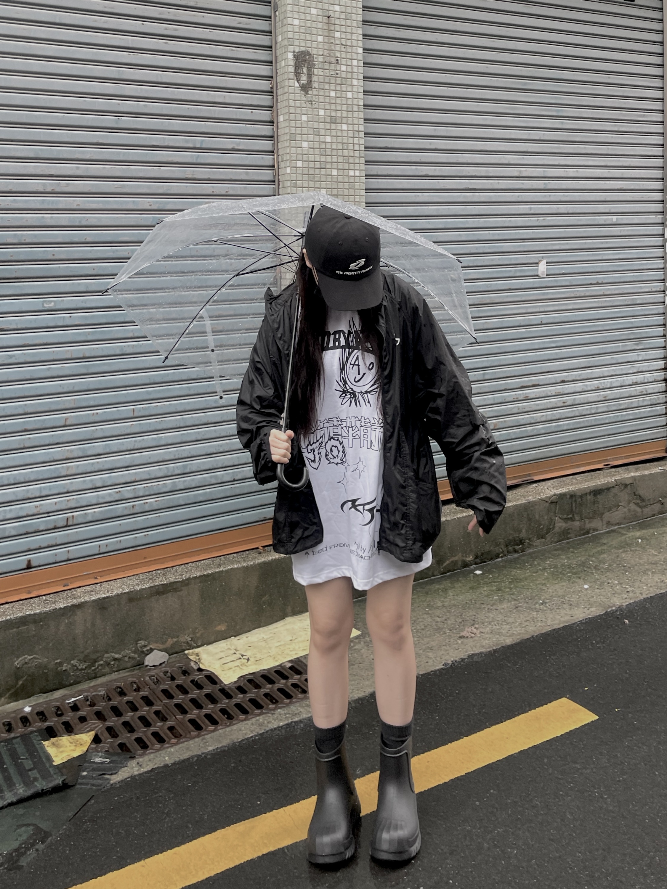 (W) Adidas Adifom Superstar Boot Black 착용 스타일 - 1