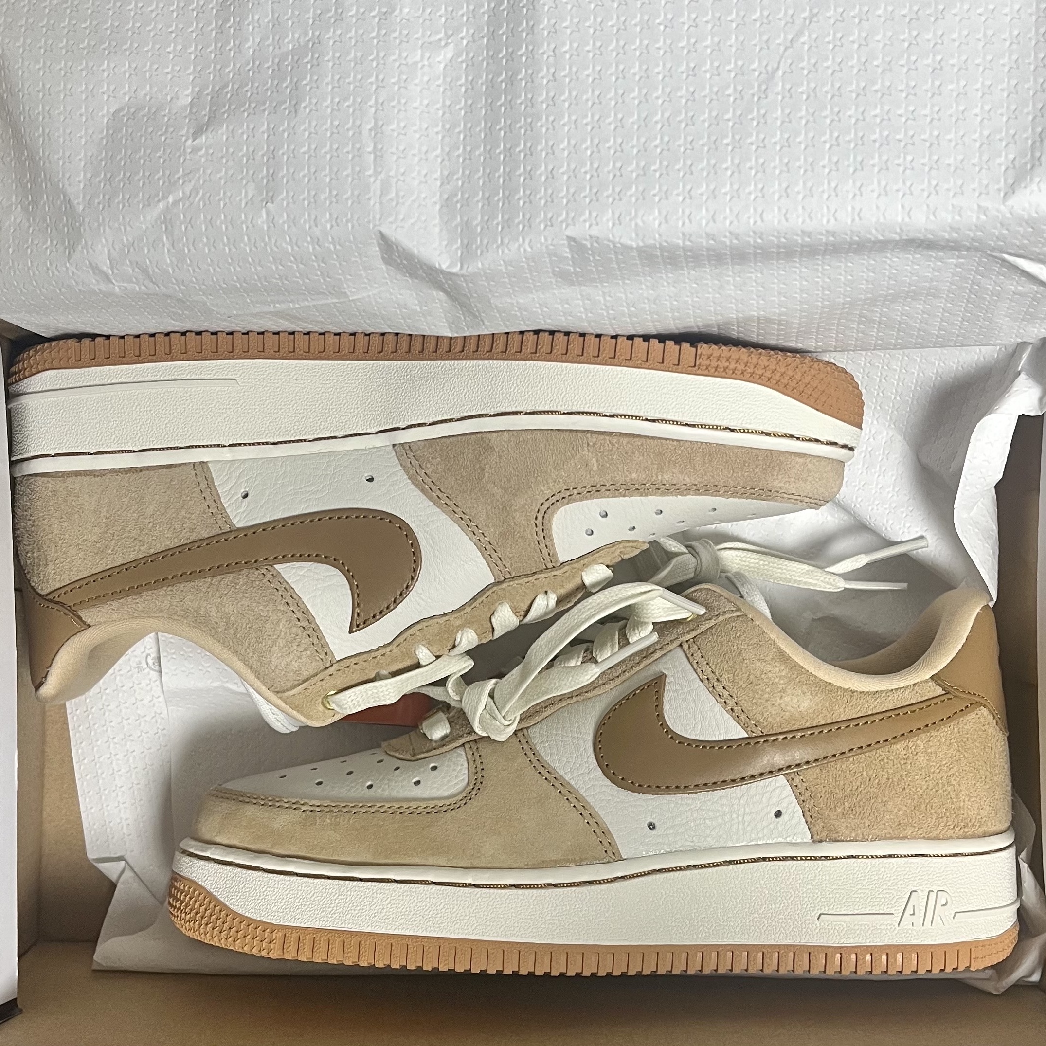 (W) Nike Air Force 1 LXX Flax 착용 스타일