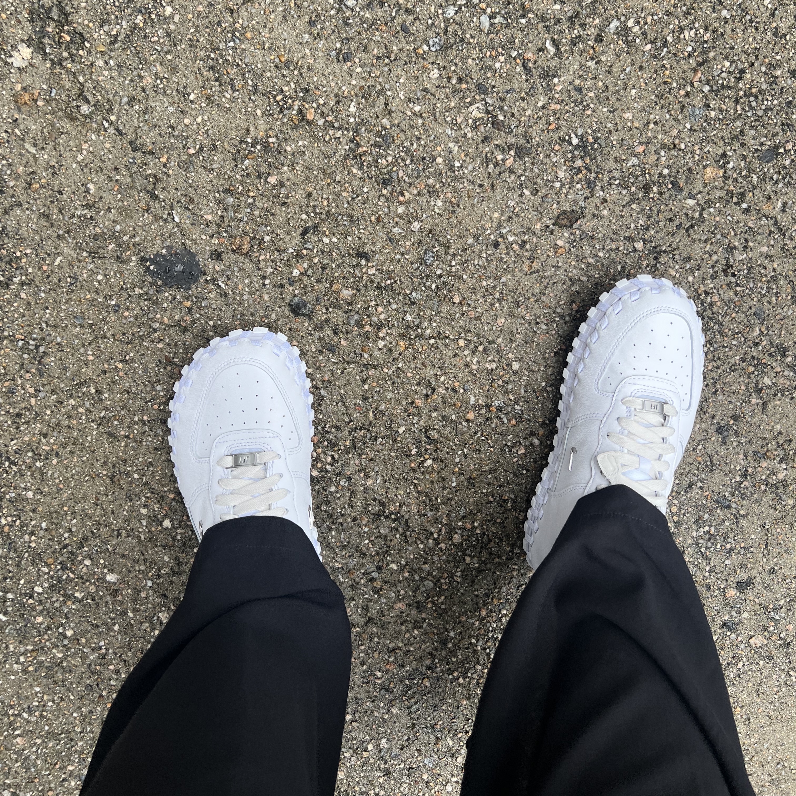 Nike x Jacquemus J Force 1 Low LX SP White 착용 스타일