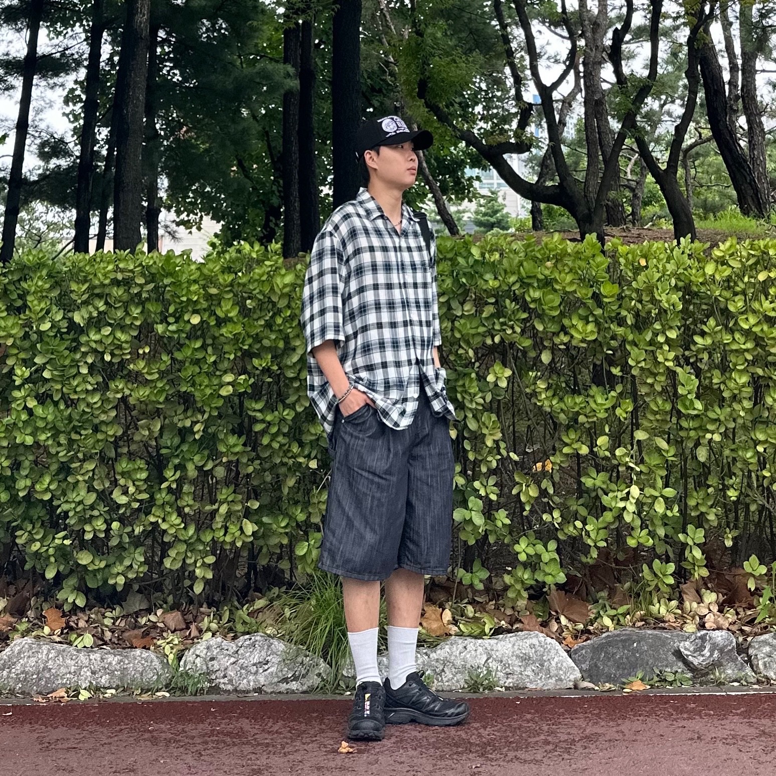 Salomon XT-6 ADV Black 착용 스타일 - 2