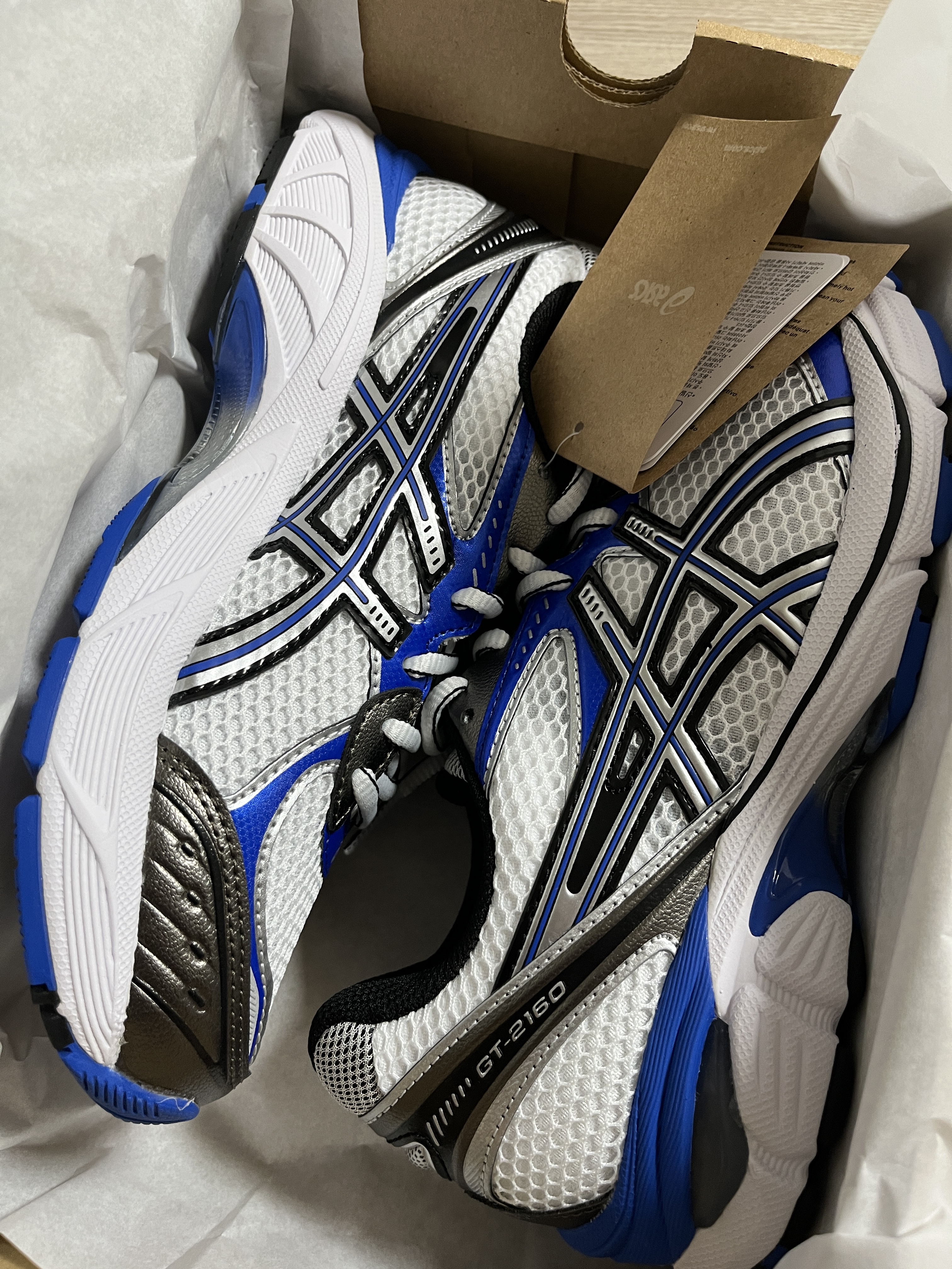 Asics GT-2160 White Illusion Blue 착용 스타일