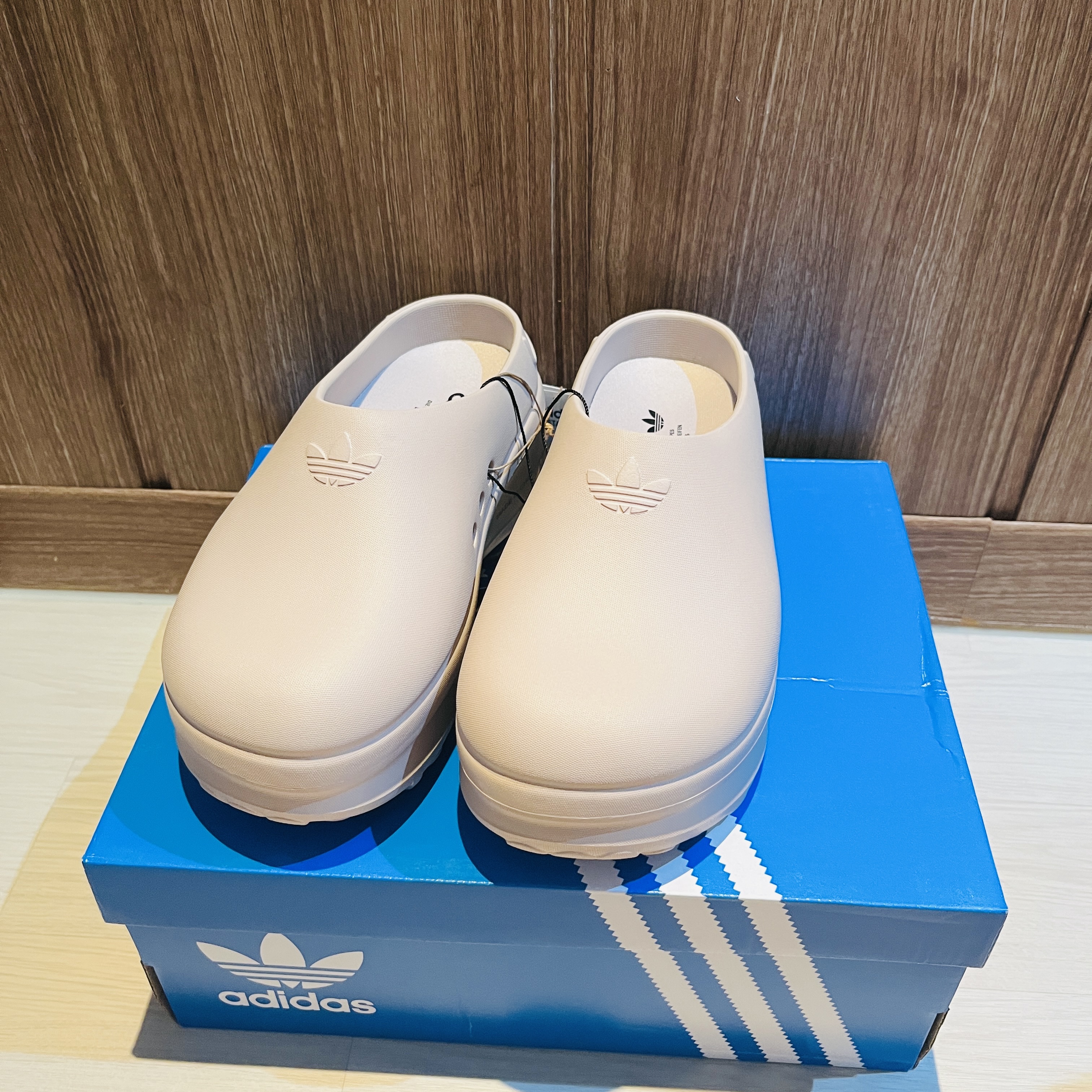(W) Adidas Adifom Stan Smith Mule Wonder Taupe 착용 스타일 - 4