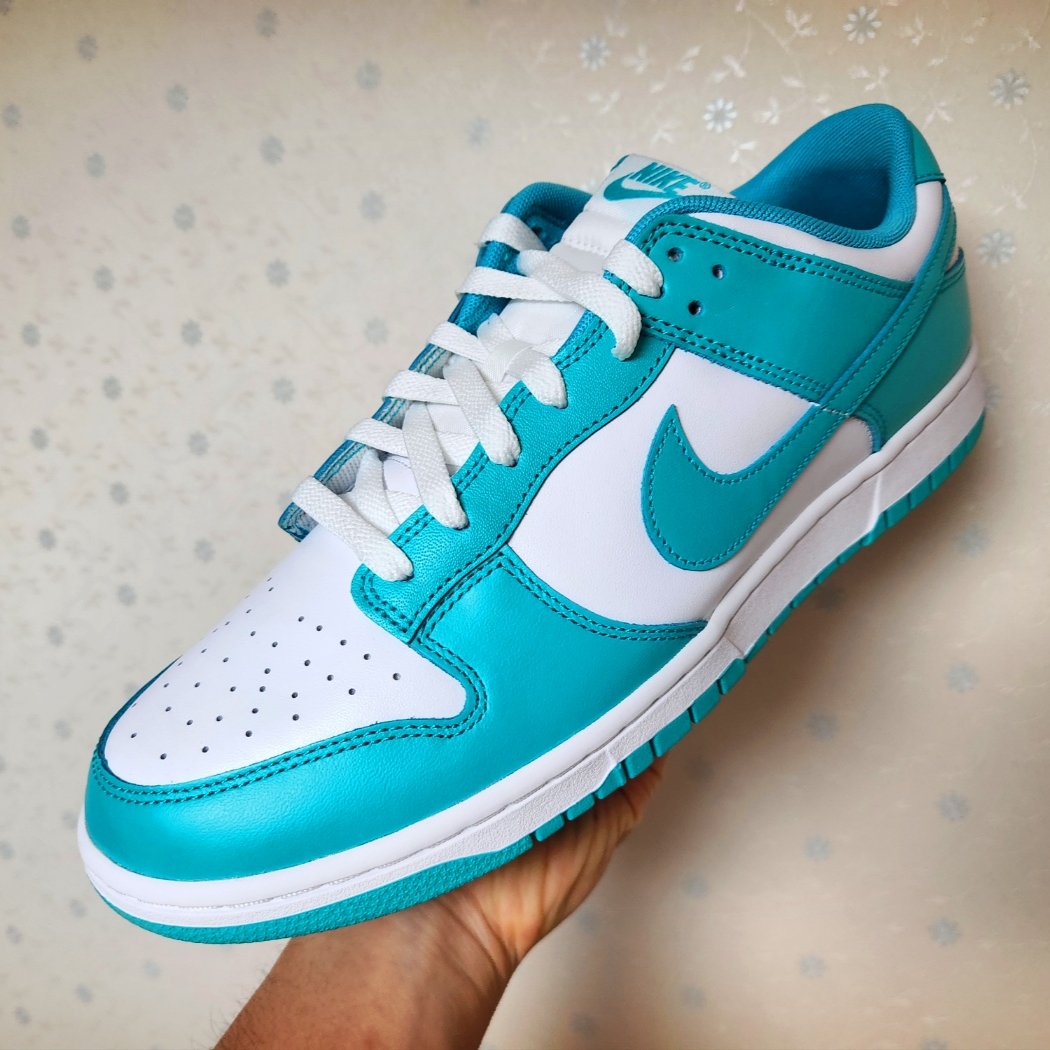 Nike Dunk Low White Clear Jade 착용 스타일 - 1