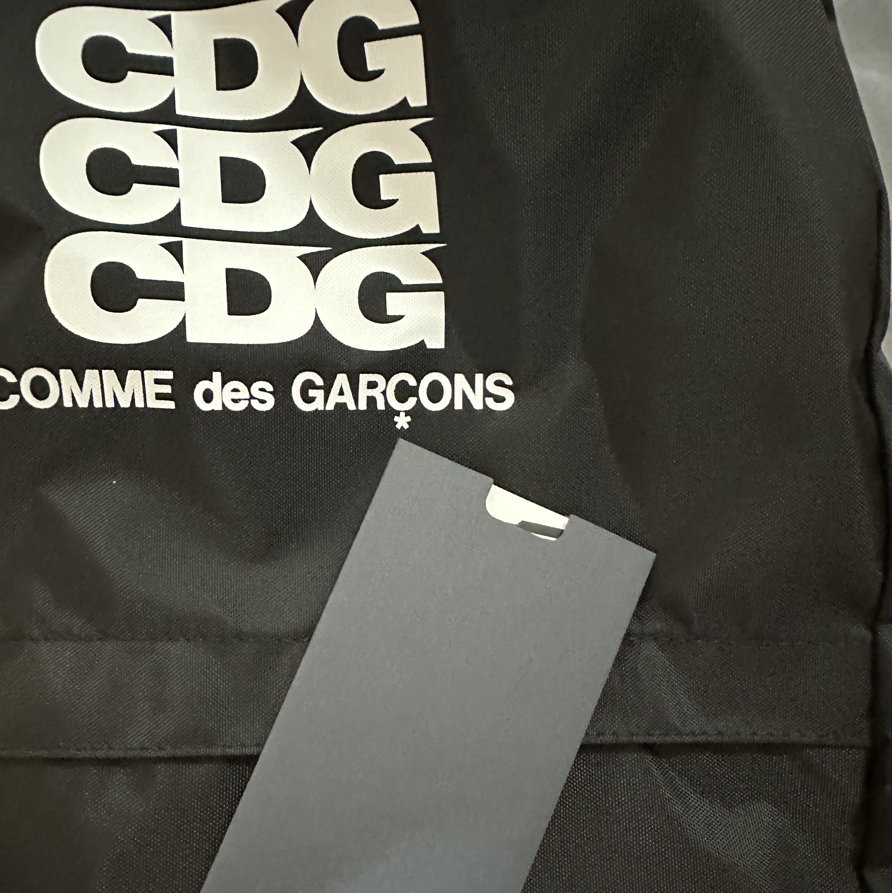 CDG Backpack Black 착용 스타일